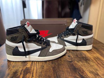 Travis Scott × Nike Air Jordan 1 Retro High OG TS SP "Sail/Dark Mocha"