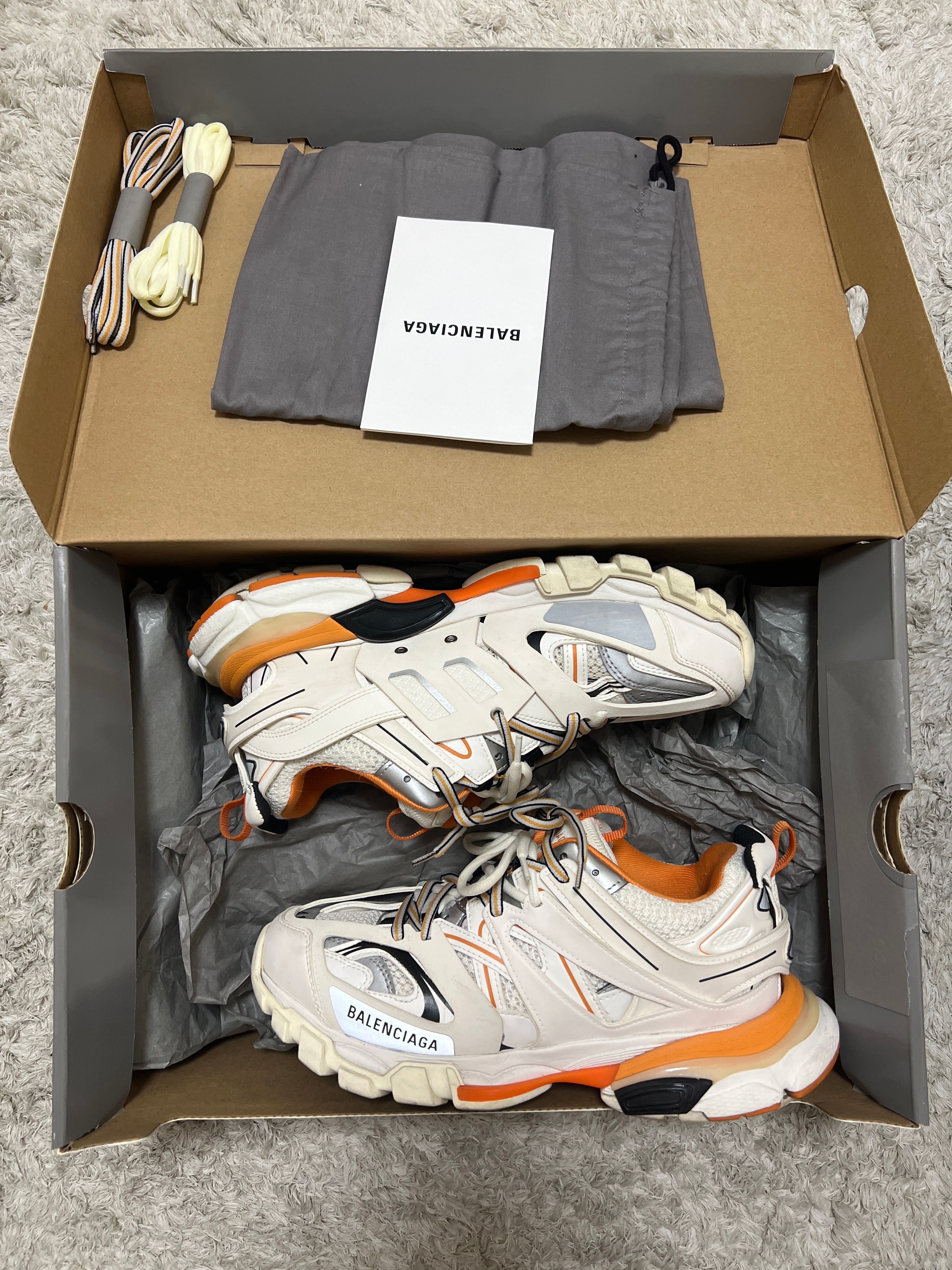 Balenciaga Track Sneaker "White/Orange"