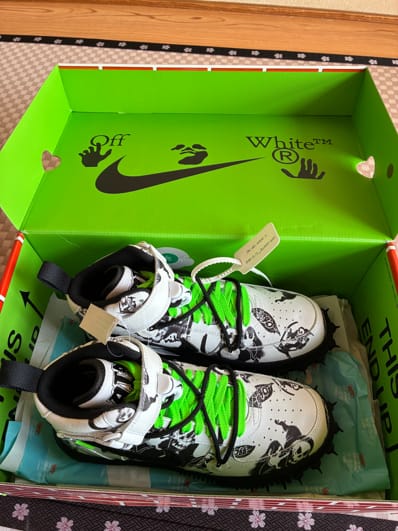 Off-White × Nike Air Force 1 Mid "Grim Reaper"