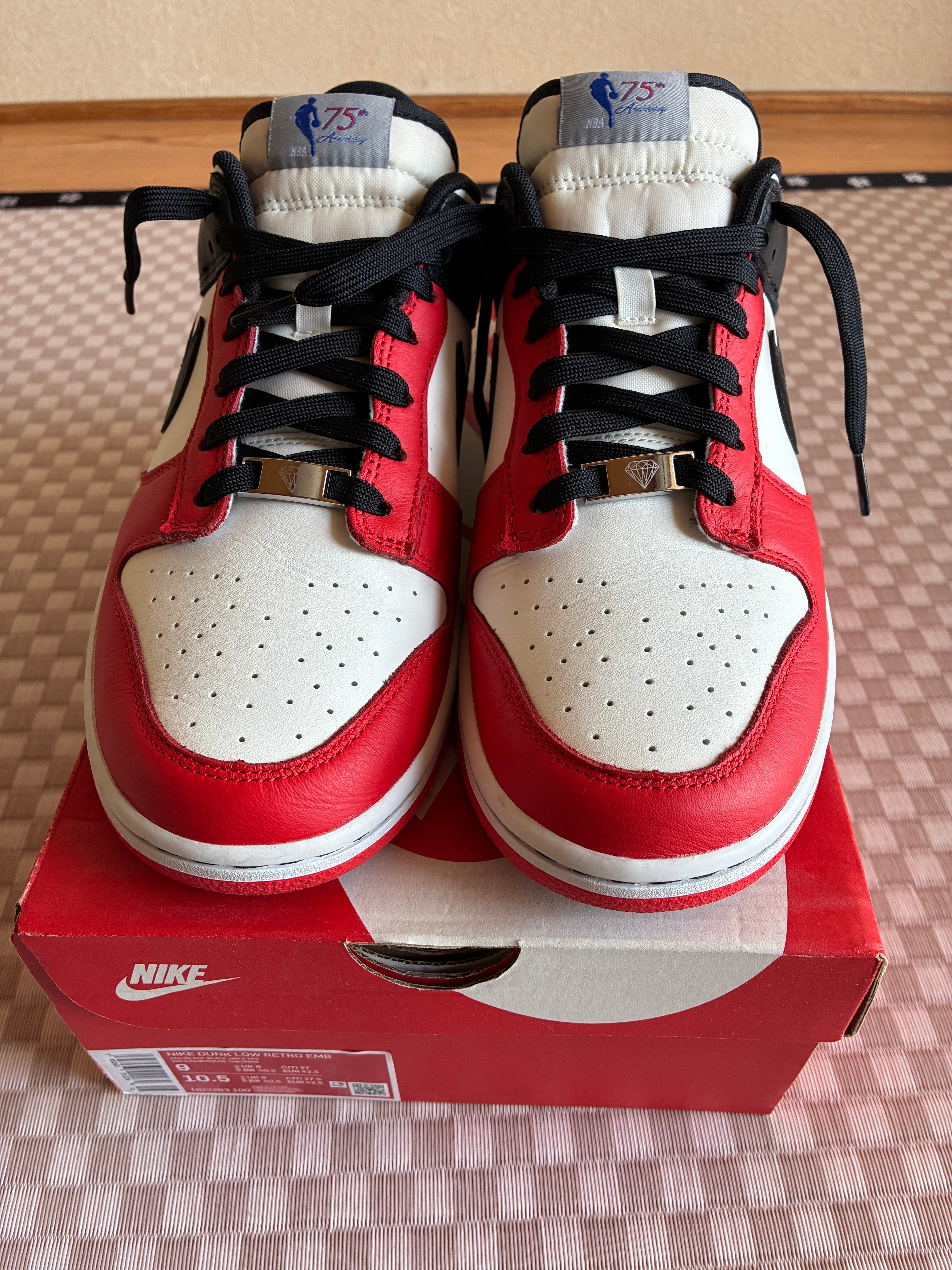 NBA × Nike Dunk Low EMB 75th Anniversary "Chicago Bulls"