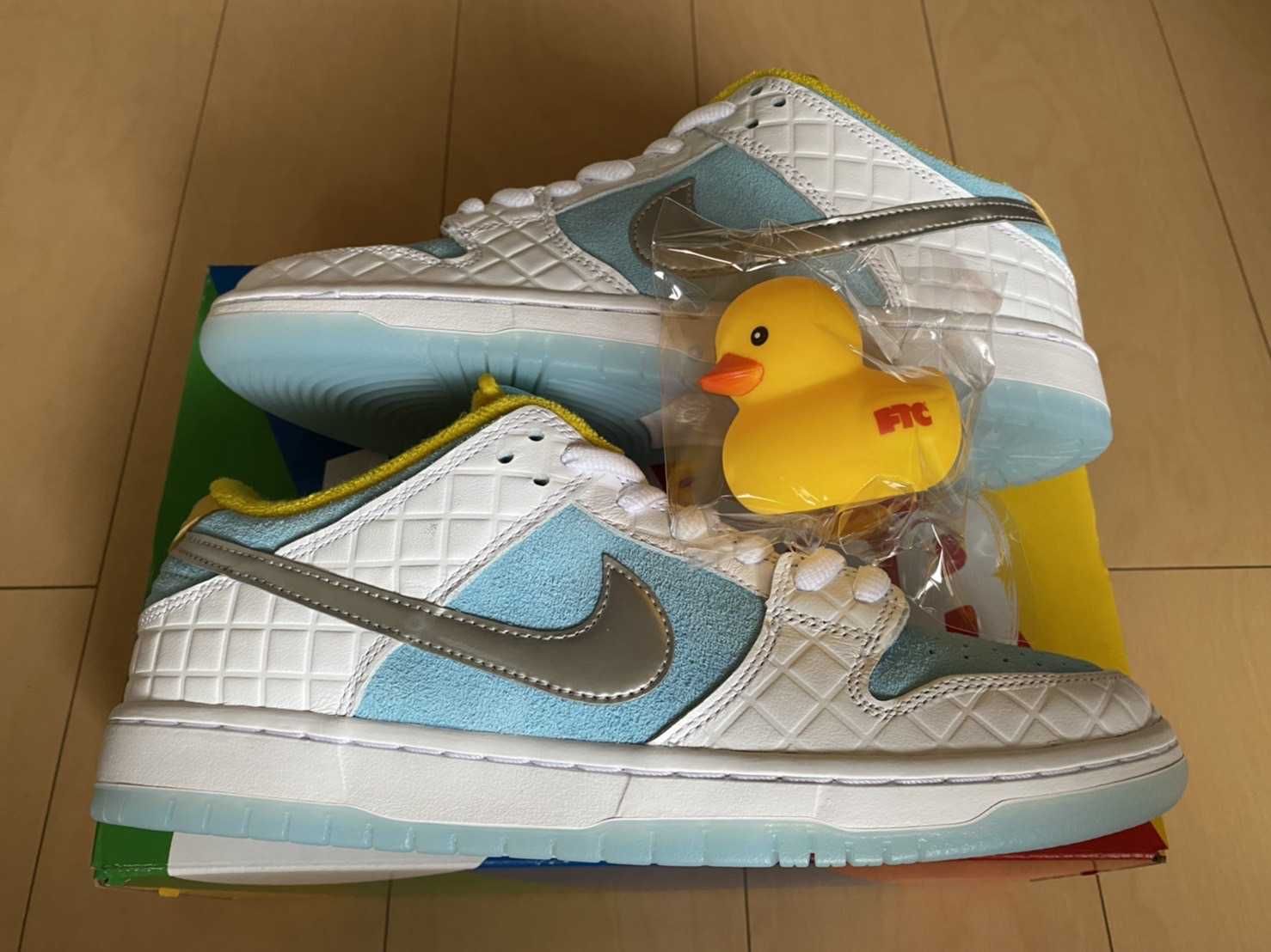 FTC × Nike SB Dunk Low "White/Blue"
