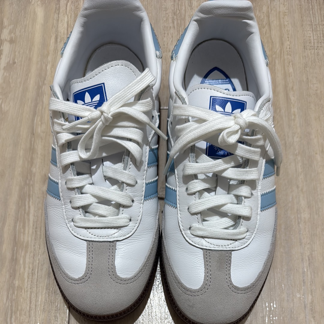 adidas Samba OG "Footwear White/Clear Sky/Blue"