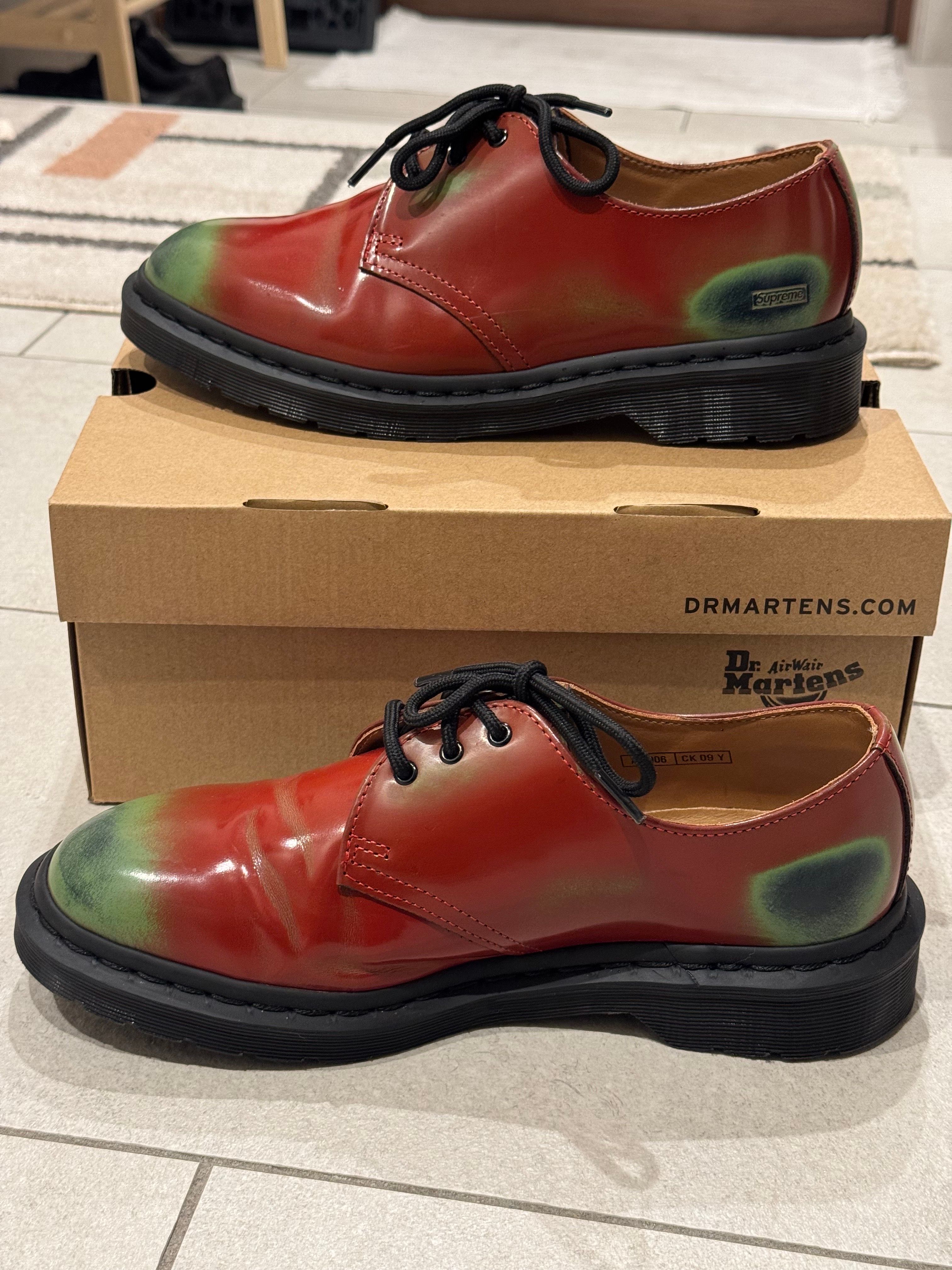 Supreme × Dr.Martens 1461 3 Eye Shoe "Red"