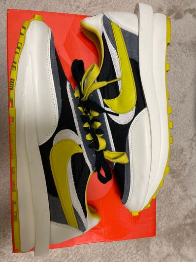 UNDERCOVER × sacai × Nike LD Waffle "Black/Sail-Dark Grey-Bright Citron"