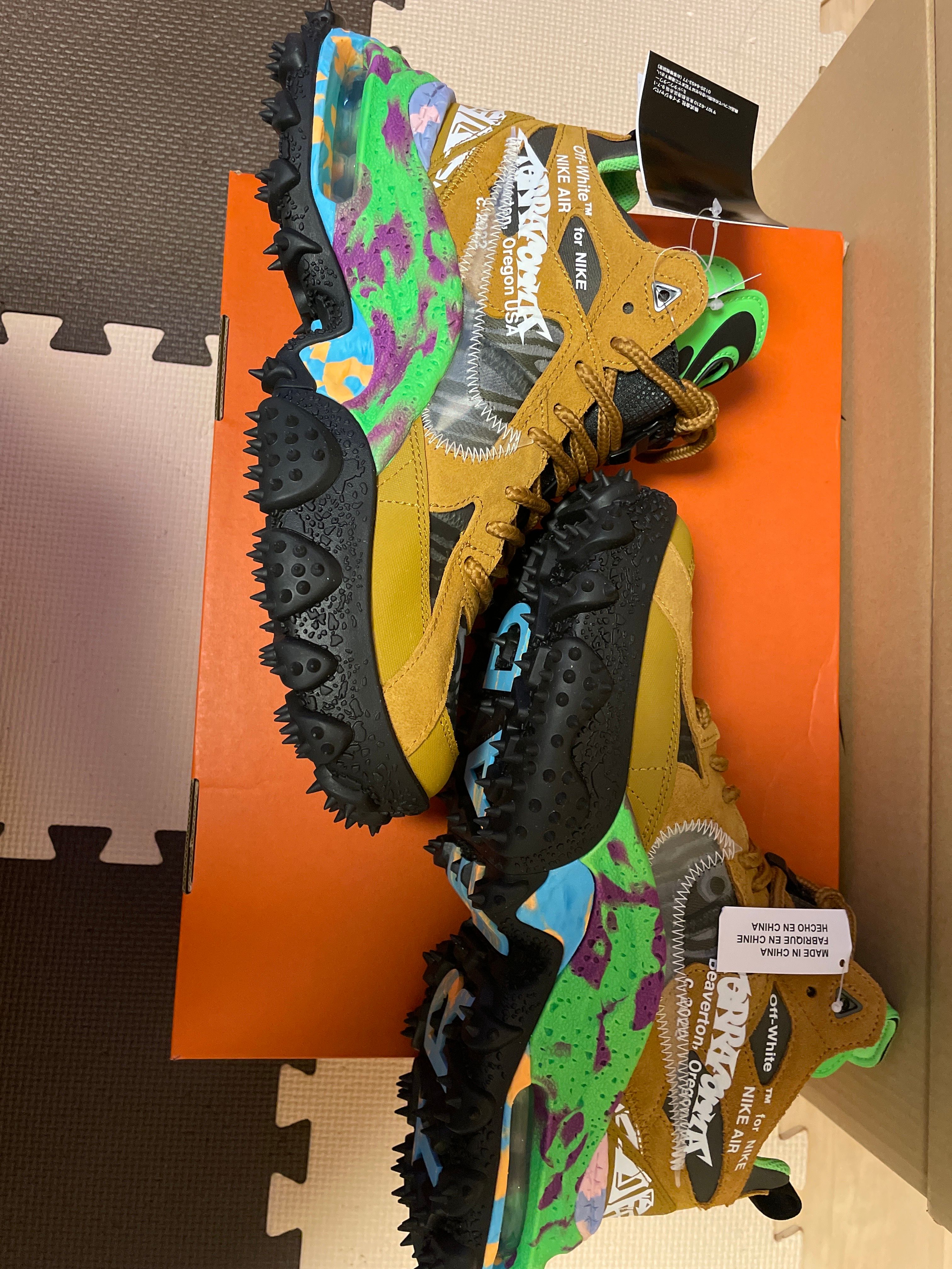 Off-White × Nike Air Terra Forma "Wheat and Green Strike"