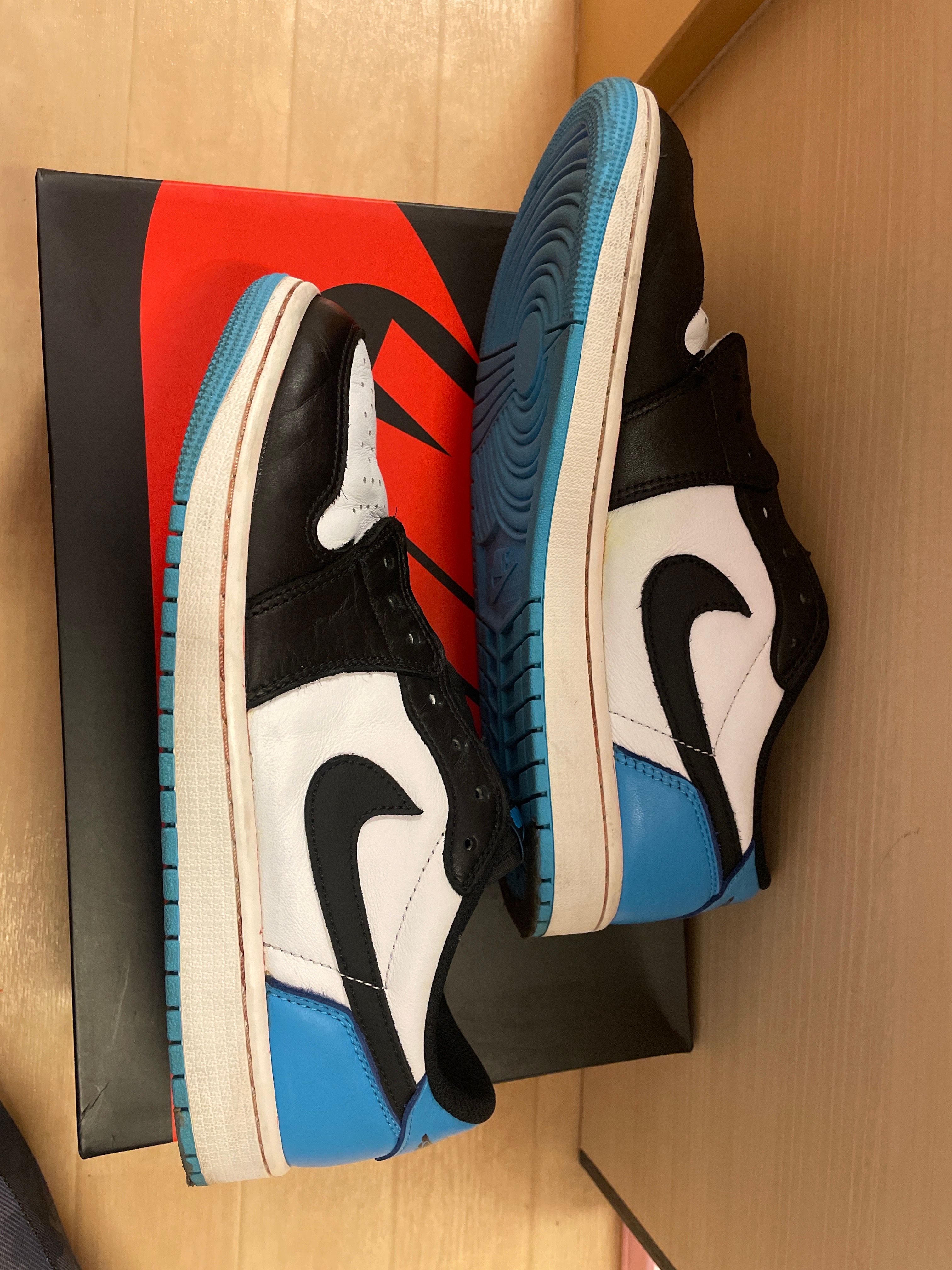 Nike Air Jordan 1 Low OG "Black and Dark Powder Blue/UNC"