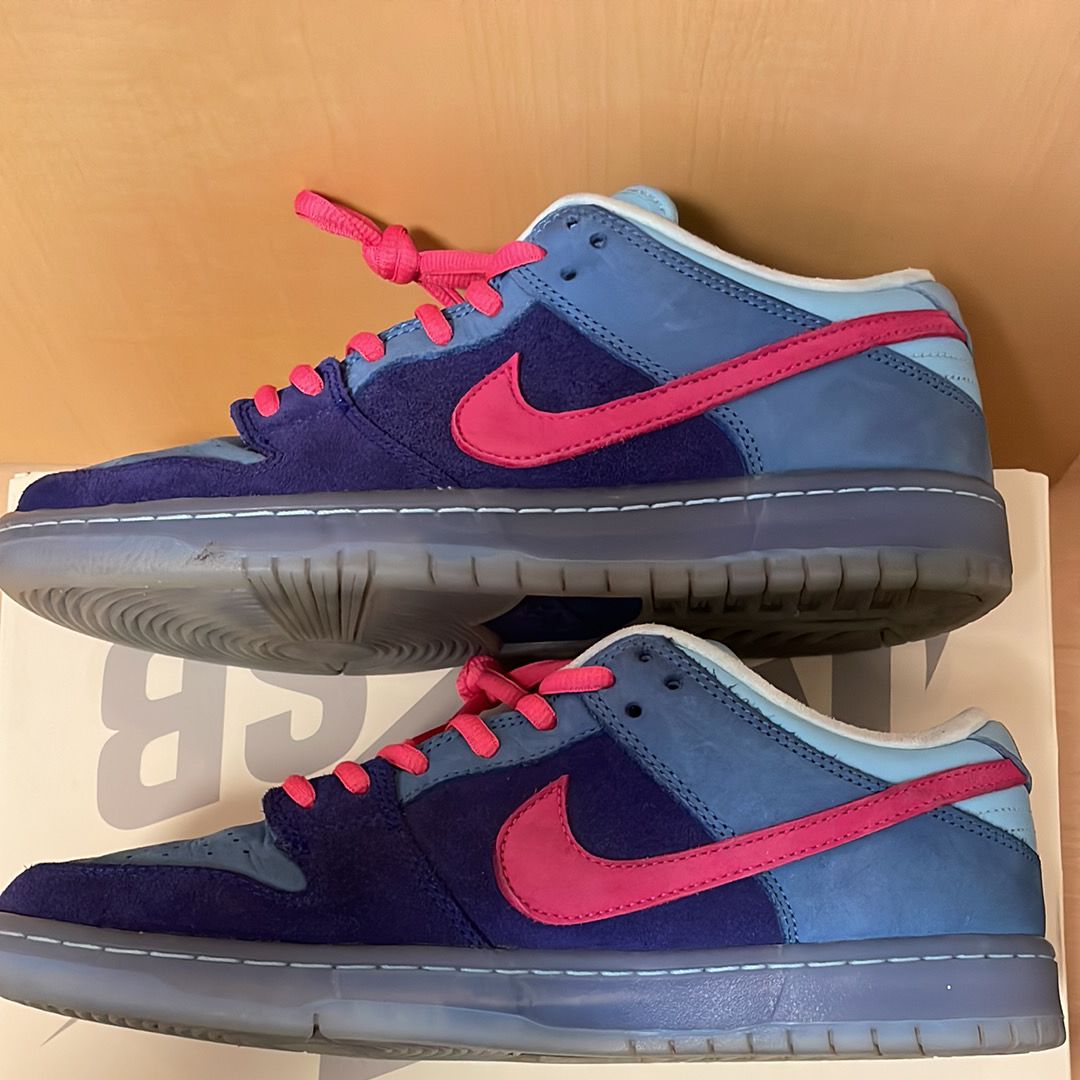 Run The Jewels × Nike SB Dunk Low "Deep Royal Blue and Active Pink"