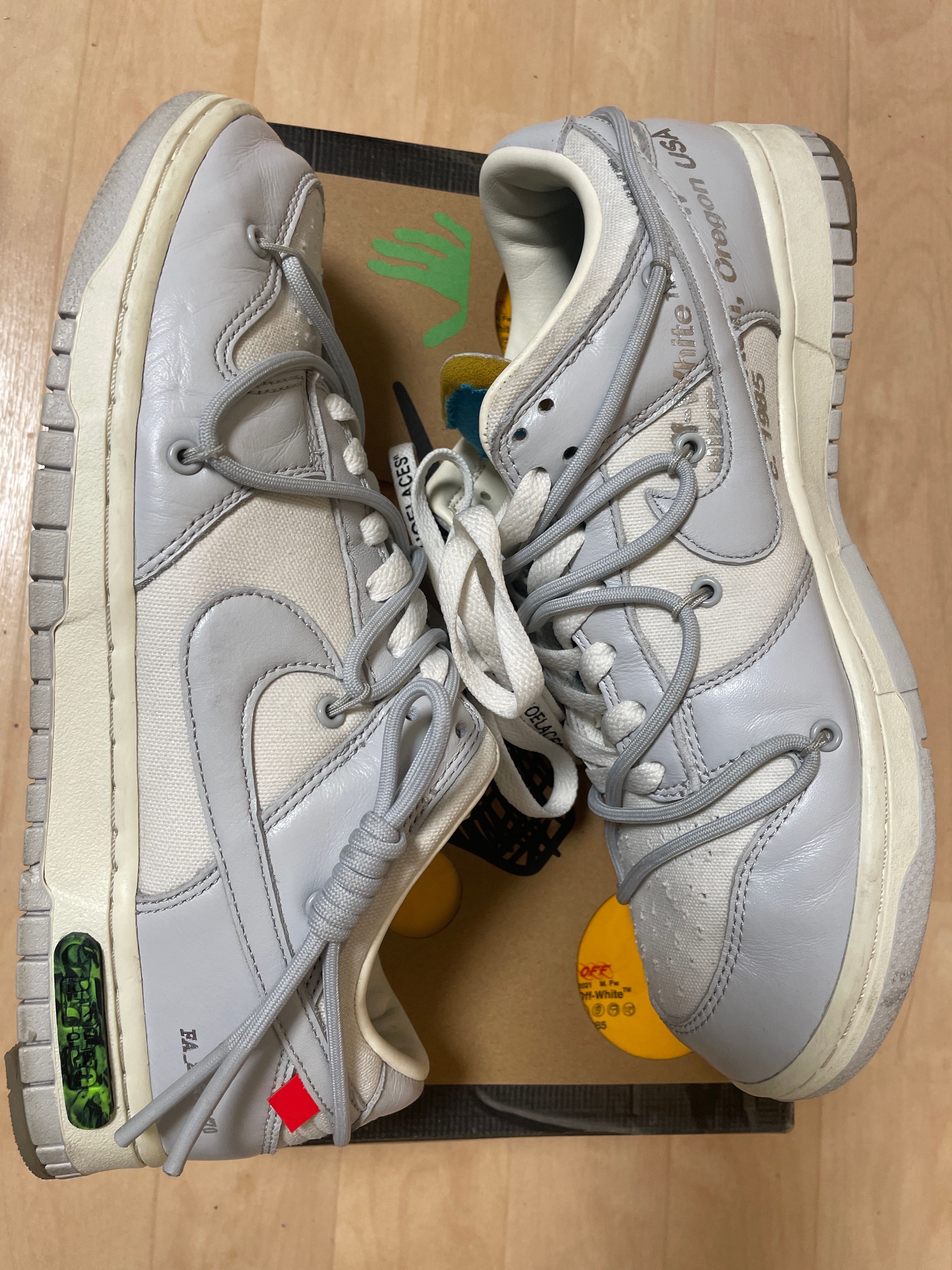 Off-White × Nike Dunk Low "Sail/Neutral Gray"