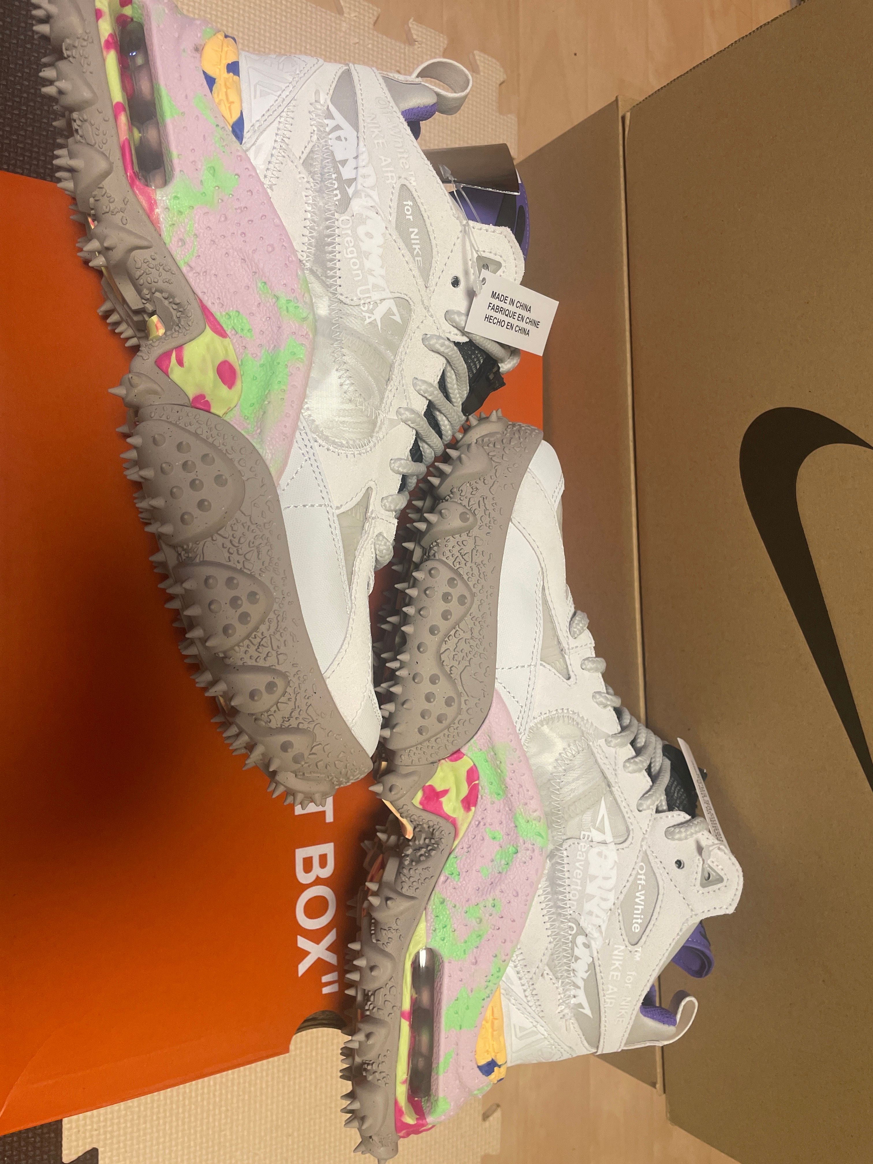 Off-White × Nike Air Terra Forma "Summit White and PSYCHIC PURPLE"