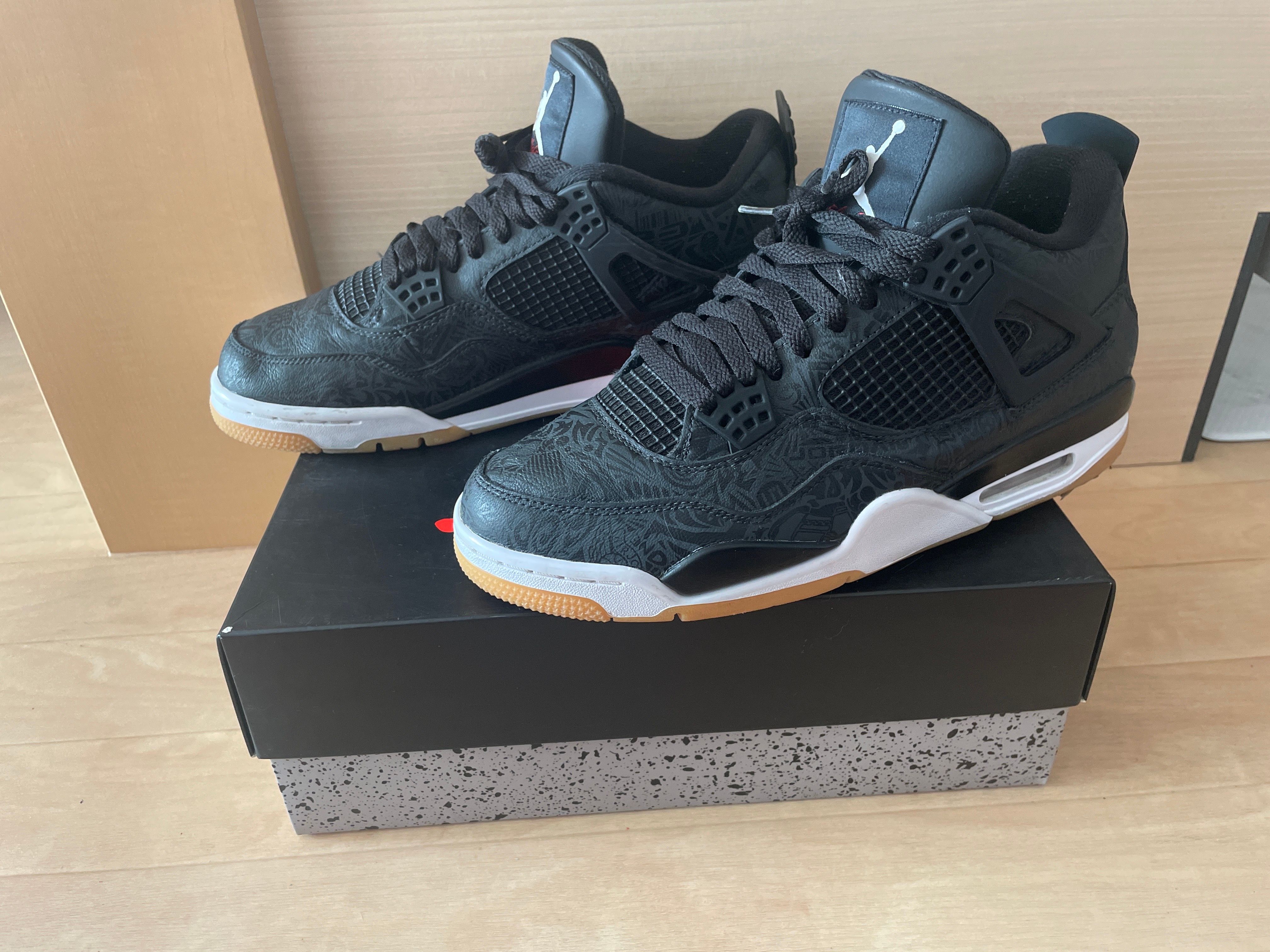 Nike Air Jordan 4 Retro "Laser Black/Gum"