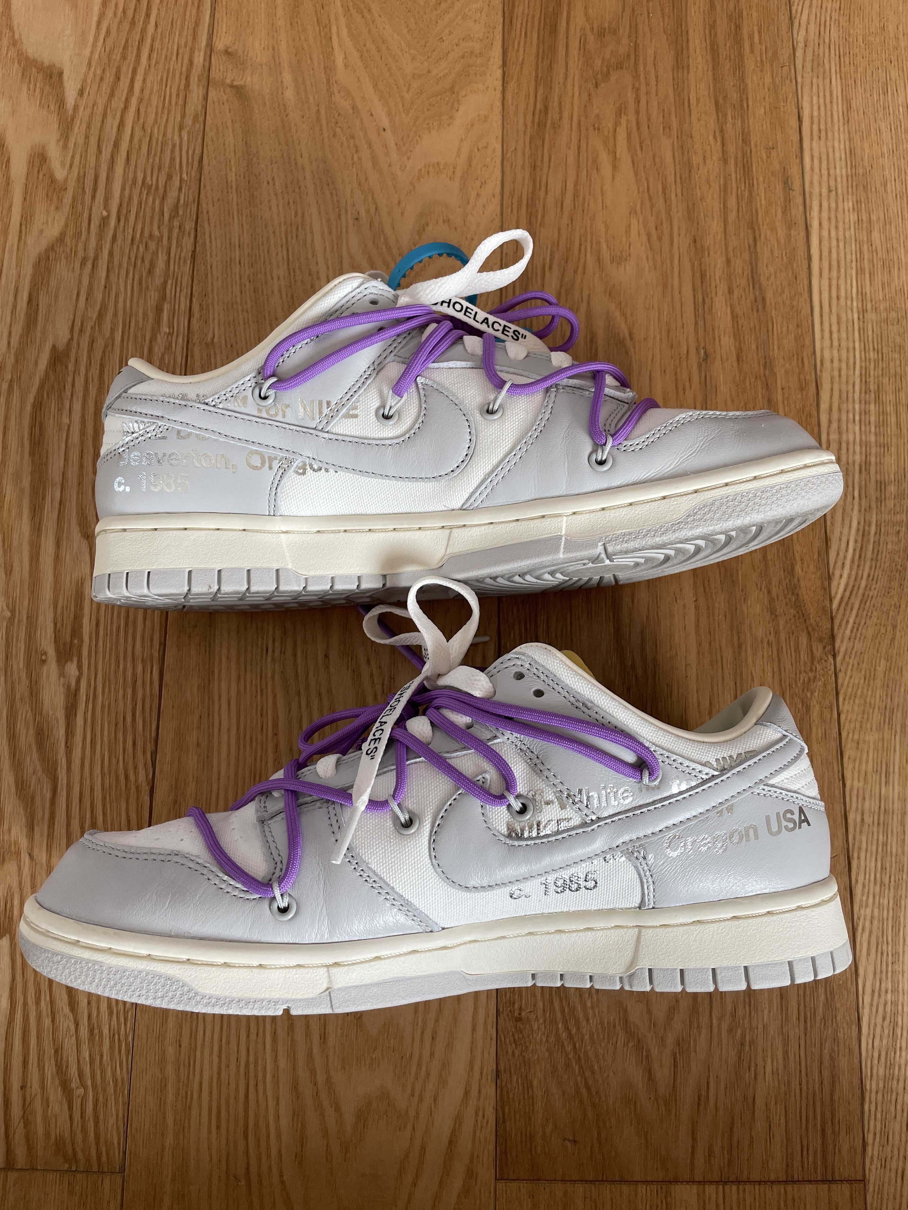 Off-White × Nike Dunk Low "Sail/Neutral Gray"