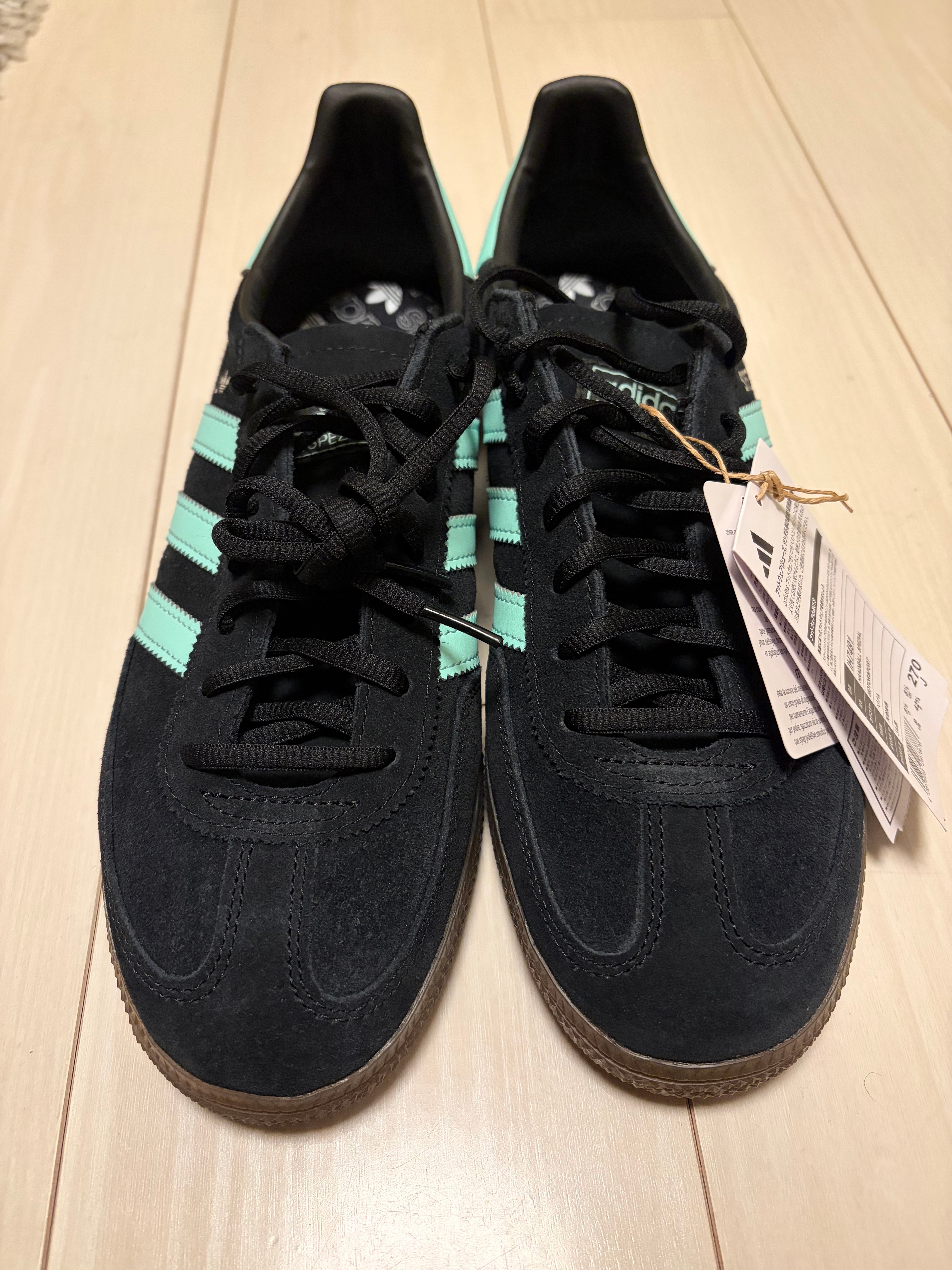 アディダス ハンドボール スペツィアル ""コアブラック/クリアミント/ガム"