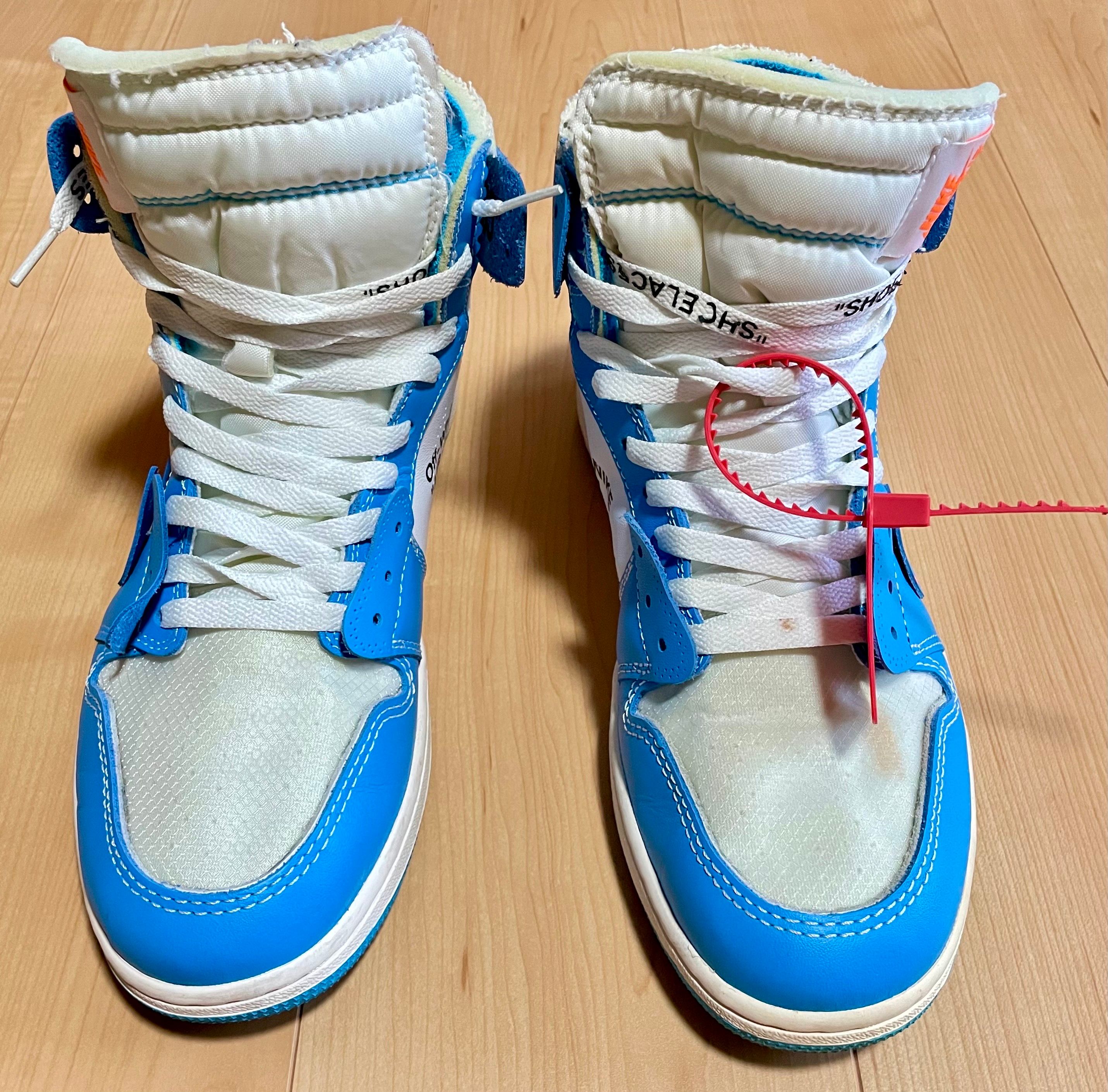 Off-White × Nike Air Jordan 1 High UNC "White/Dark Powder Blue"