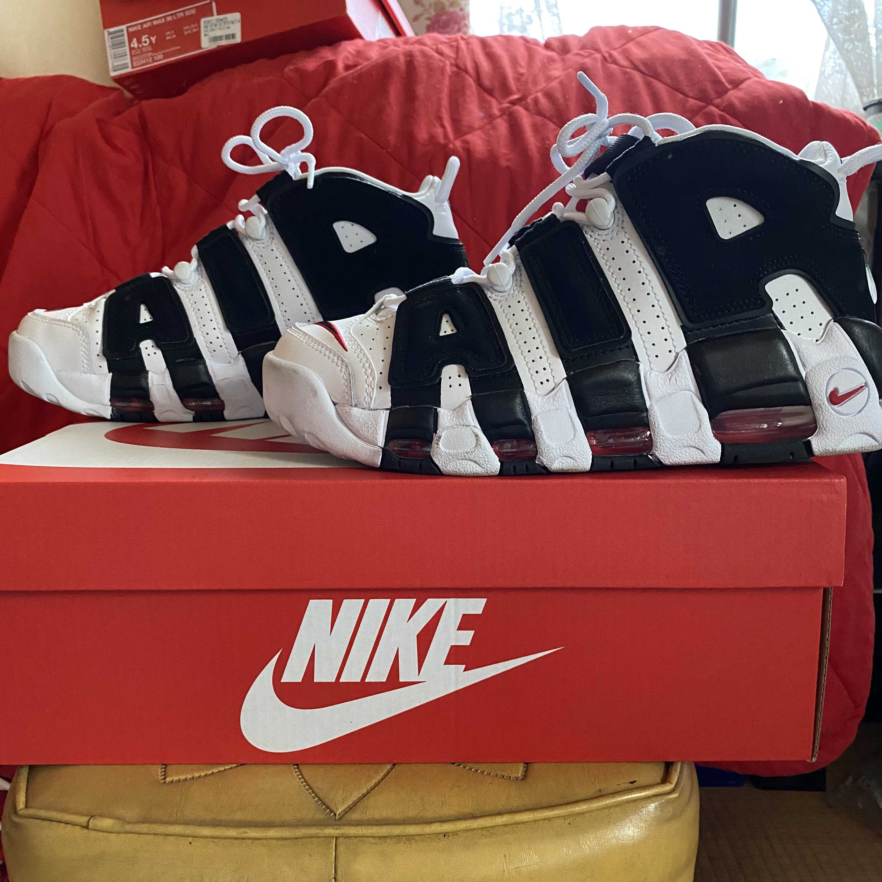 Nike Air More up Tempo "White/Black/University Red"(~2018)