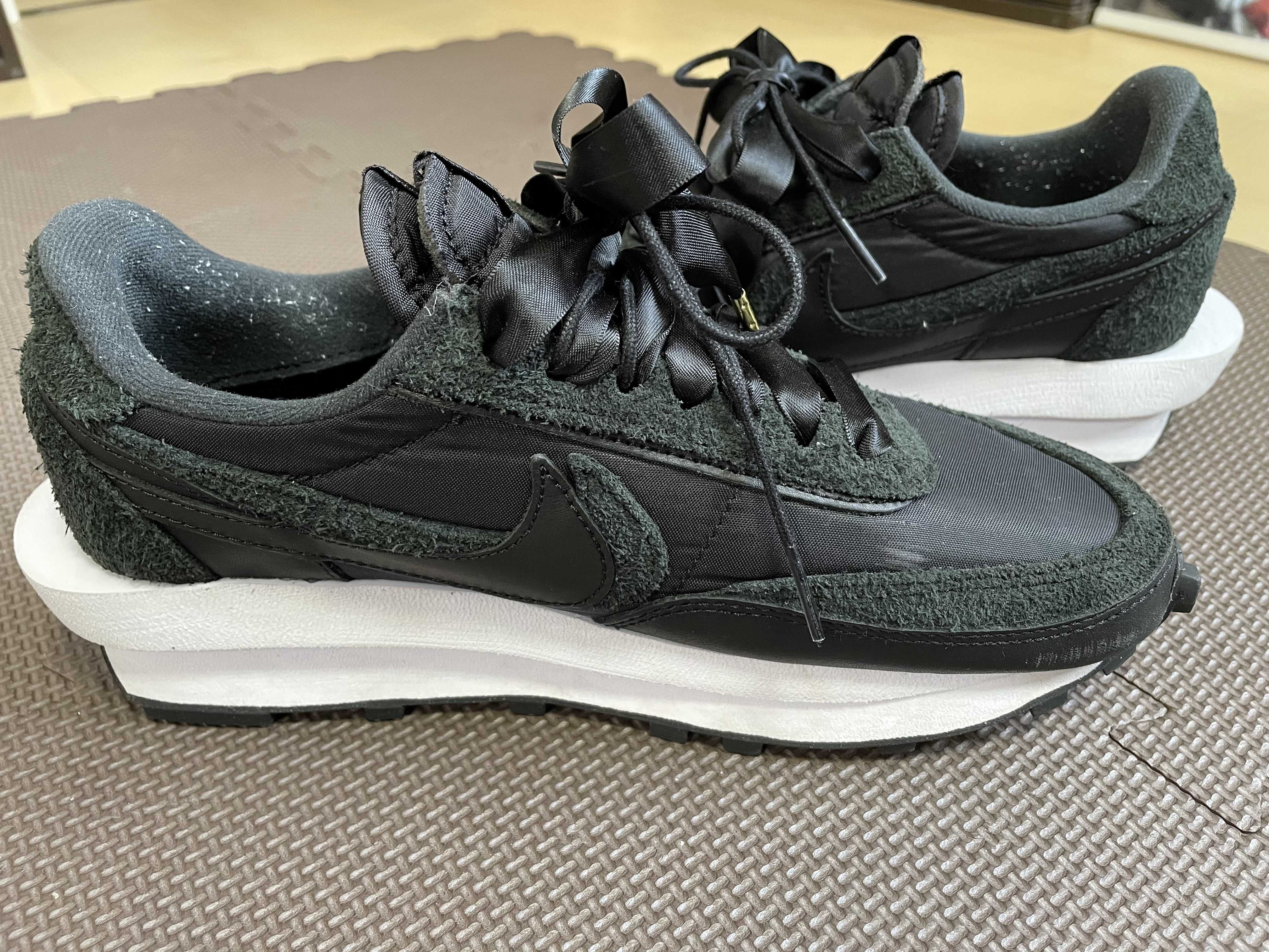 sacai × Nike LDV Waffle "Triple Black"