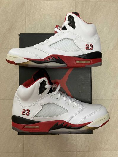 Nike Air Jordan 5 Retro "Fire Red/Black Tongue" (2013)