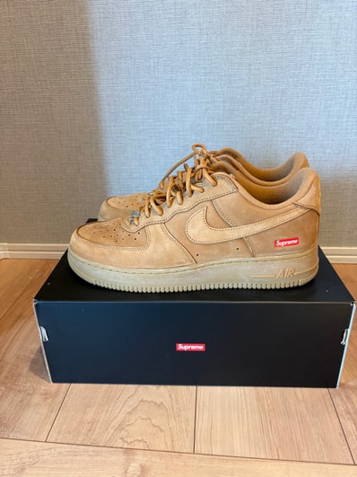 Supreme × Nike Air Force 1 Low "Flax/Wheat"