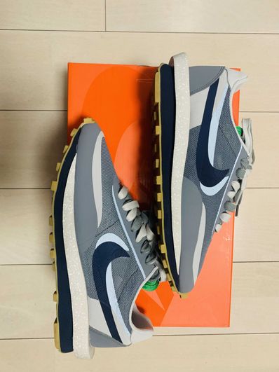 CLOT × Sacai × Nike LD Waffle "Grey Obsidian/Cool Grey"