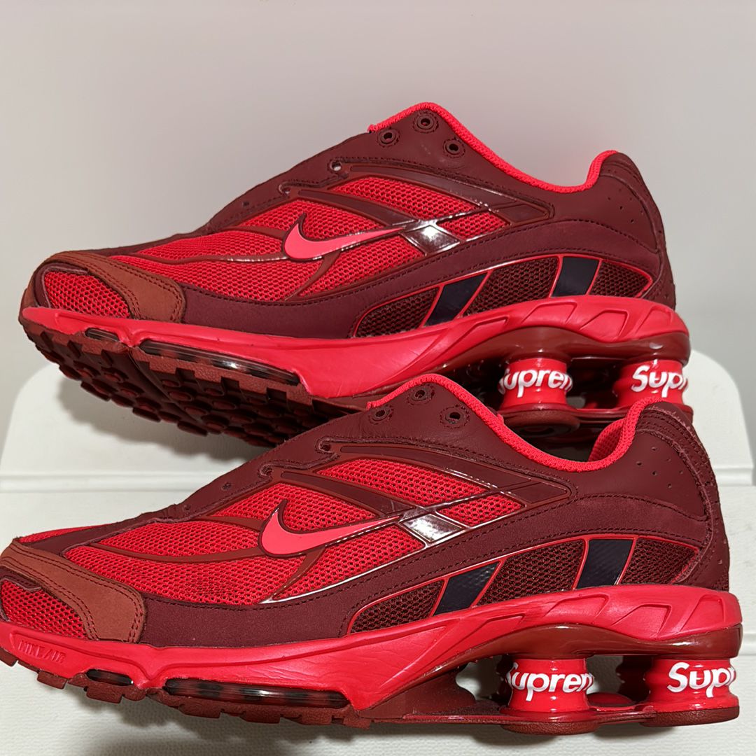 Supreme × Nike Shox Ride 2 "Speed Red/Siren Red-Barn"