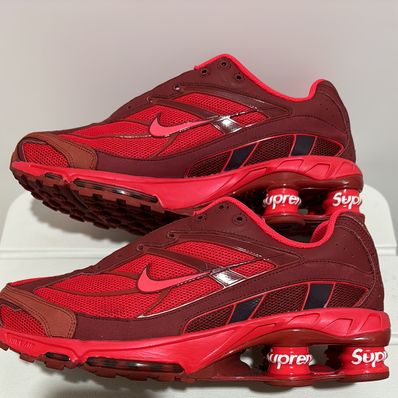 Supreme × Nike Shox Ride 2 "Speed Red/Siren Red-Barn"