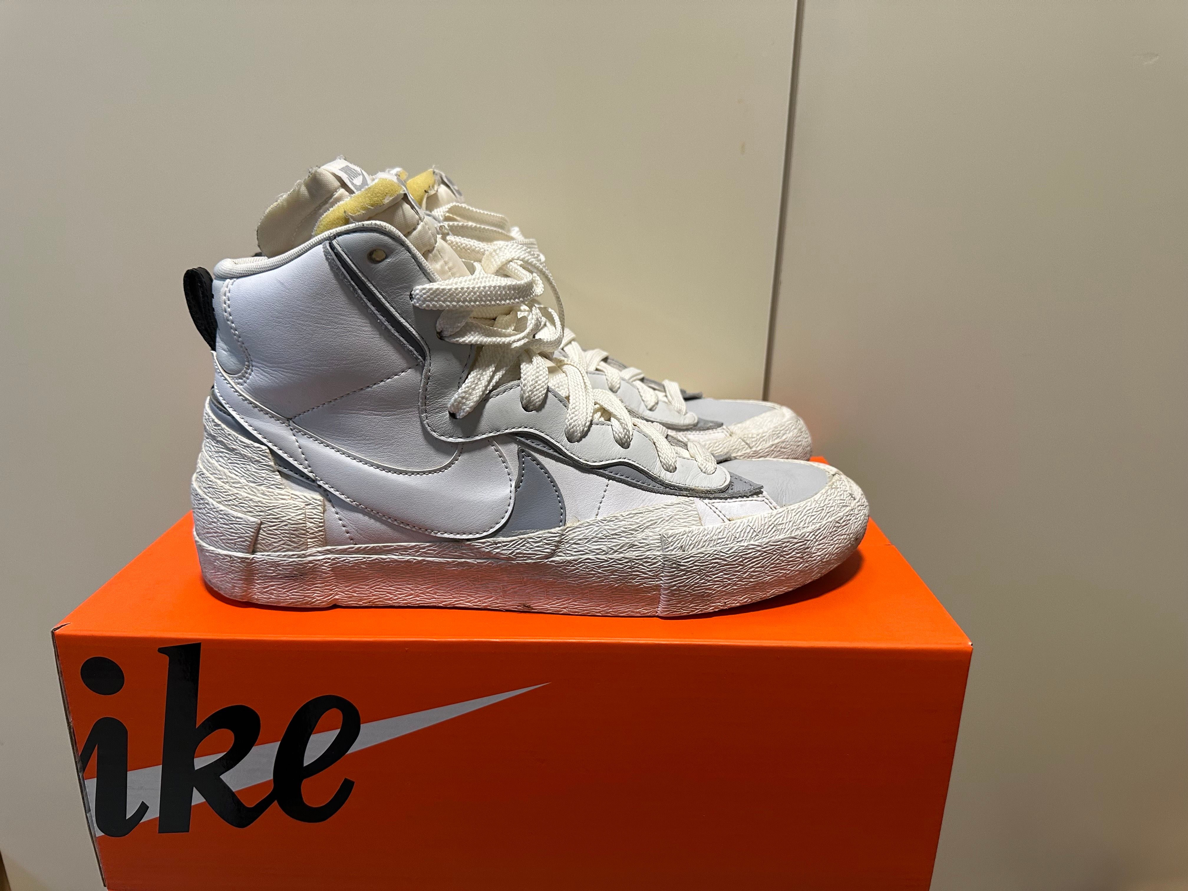 sacai × NIKE BLAZER MID "WHITE/WOLF GREY"