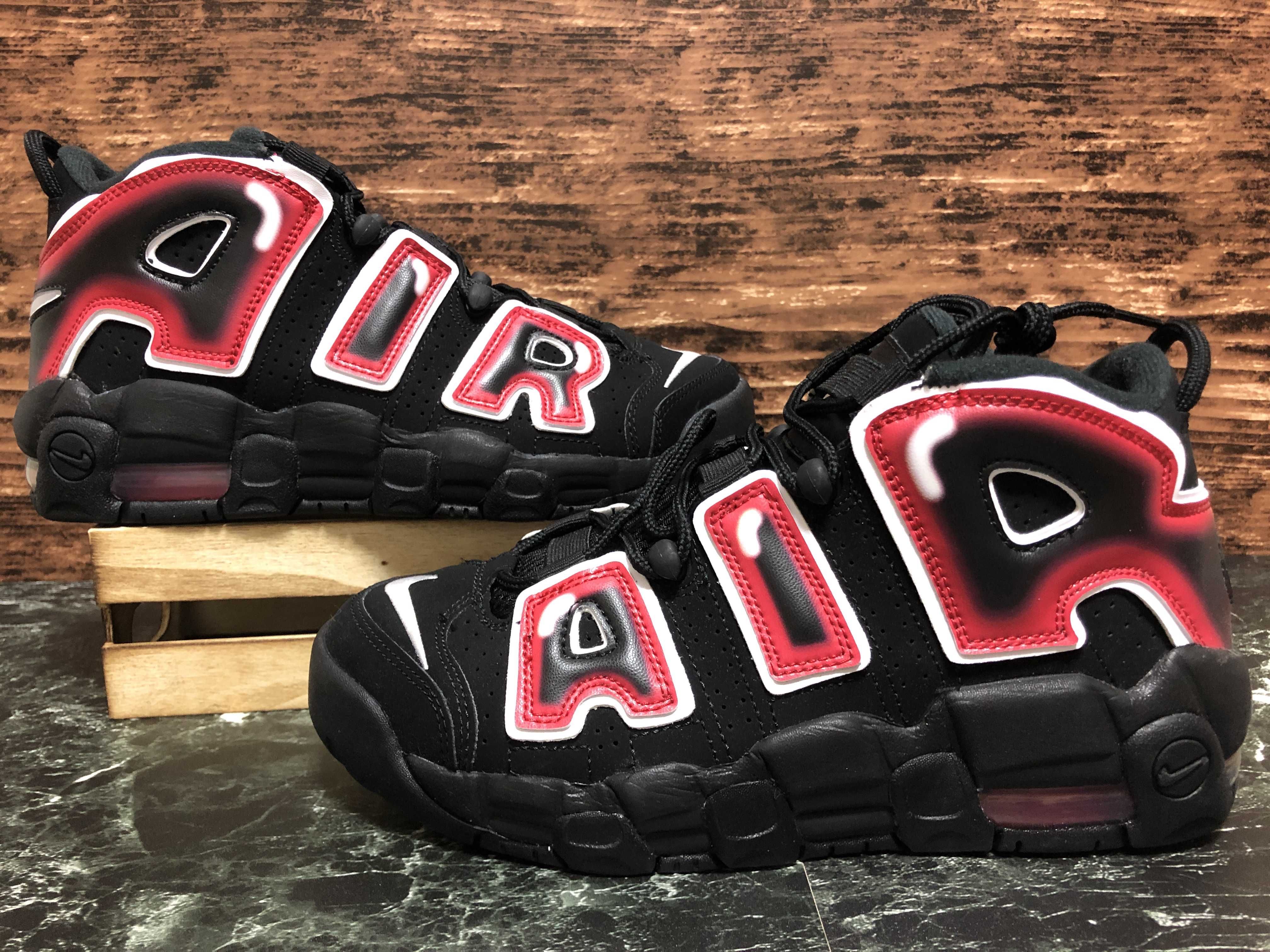 NIKE AIR MORE UPTEMPO GS "LASER CRIMSON"