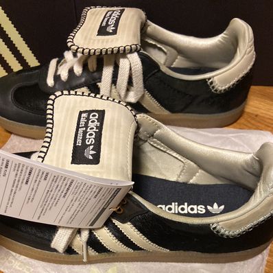 Wales Bonner × adidas Samba Pony Tonal Low "Core Black/Cream White"