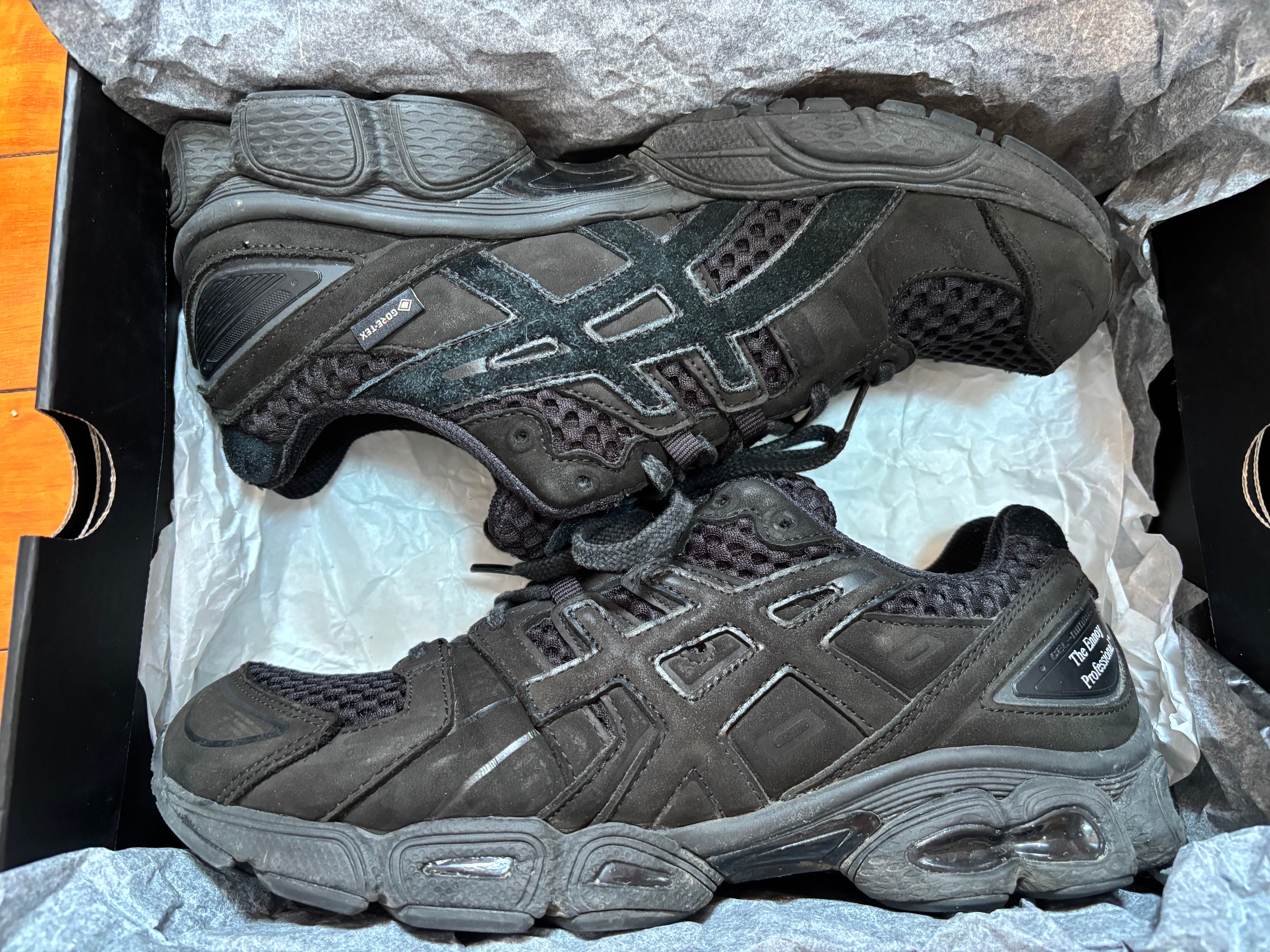 エンノイ × スタイリスト私物 × アシックス ゲルニンバス9 ゴアテックス "トリプルブラック"