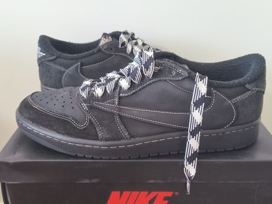 Travis Scott × Nike Air Jordan 1 Low OG SP "Black Phantom"