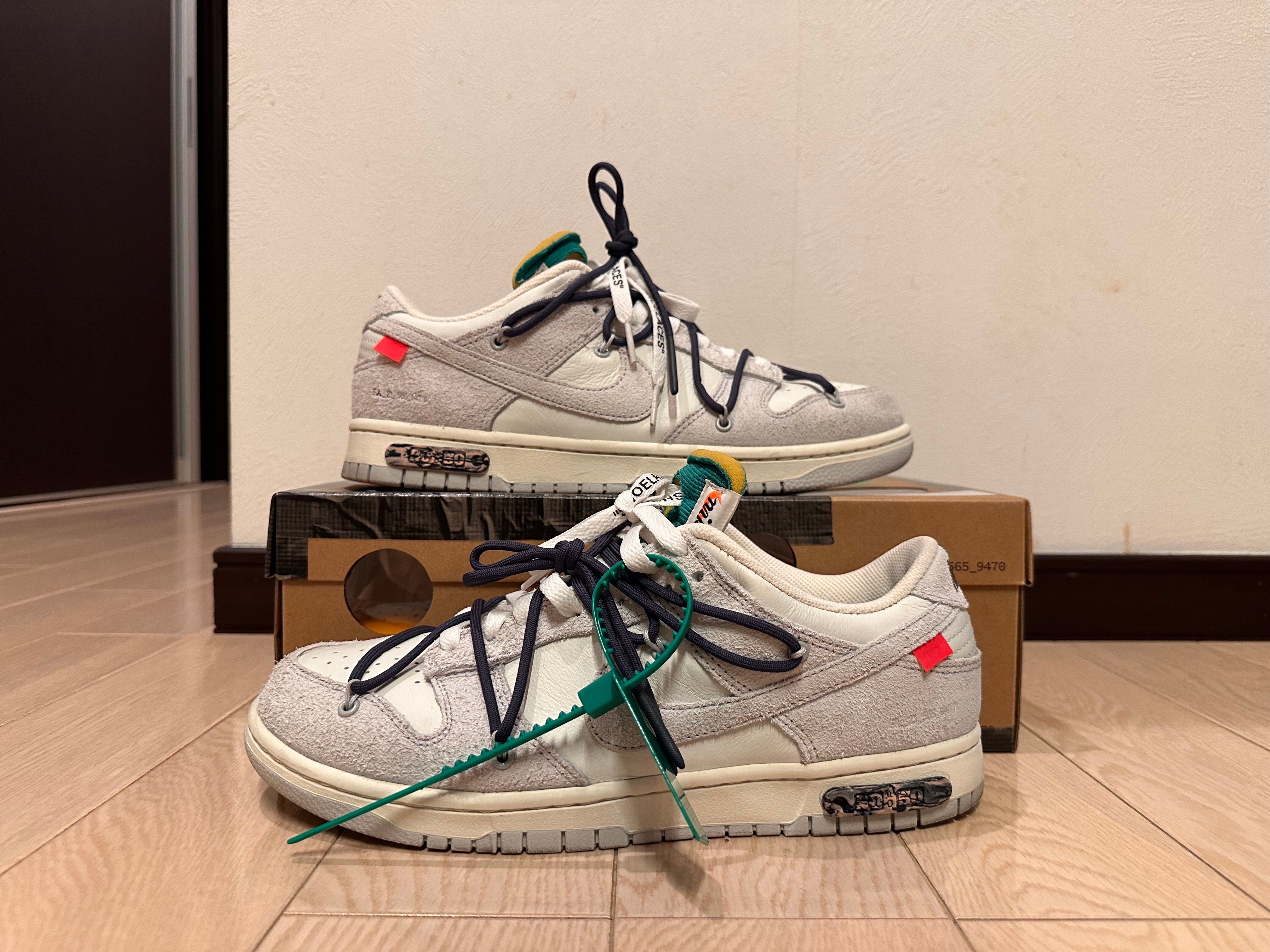 Off-White × Nike Dunk Low "Sail/Neutral Grey/Gridiron"