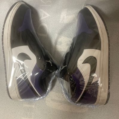 Nike Air Jordan 1 Retro Low "White/Black/Court Purple"