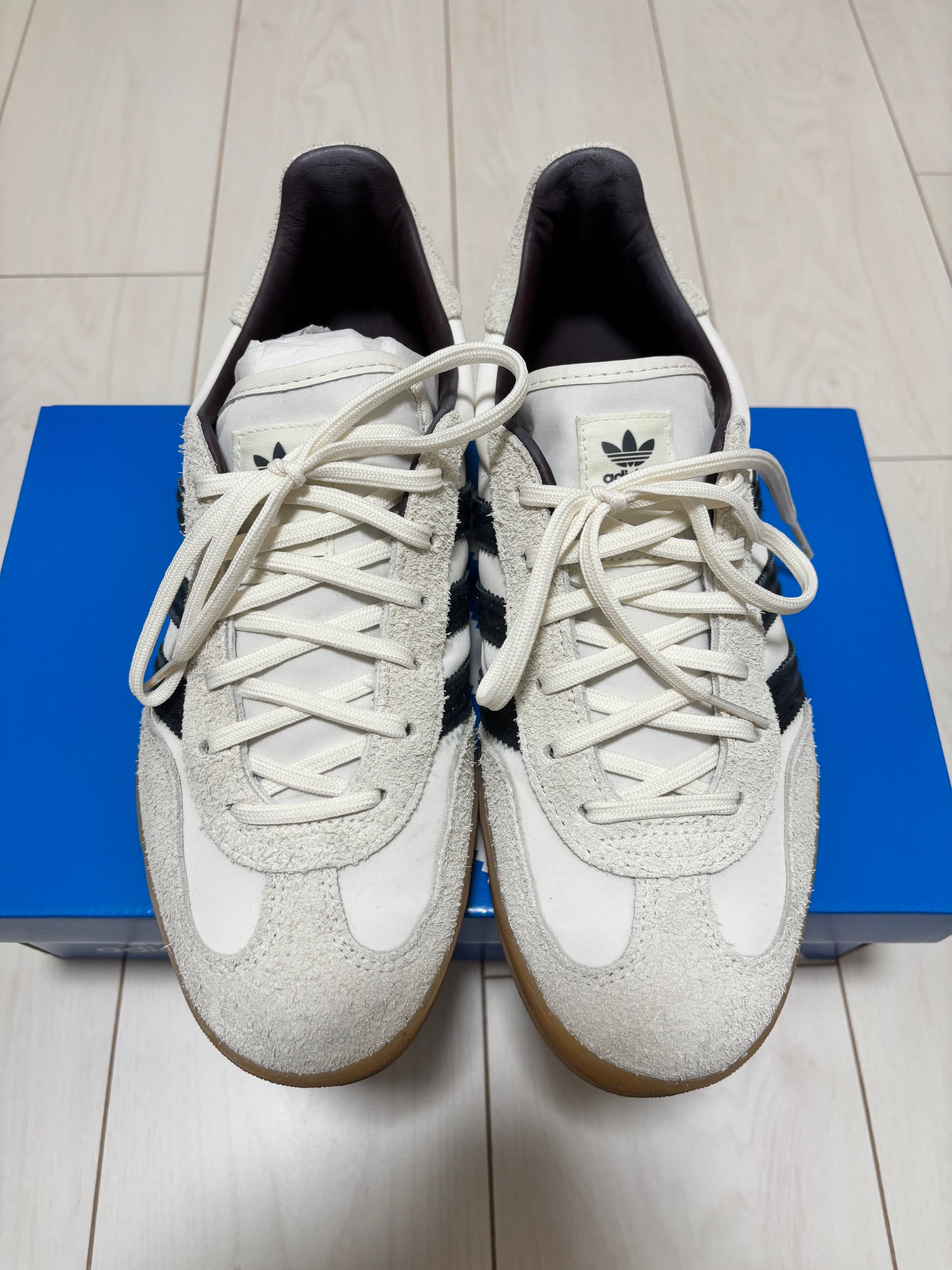 Hikari Shibata × adidas Gazelle Indoor "Core White/Night Grey/Cream White"