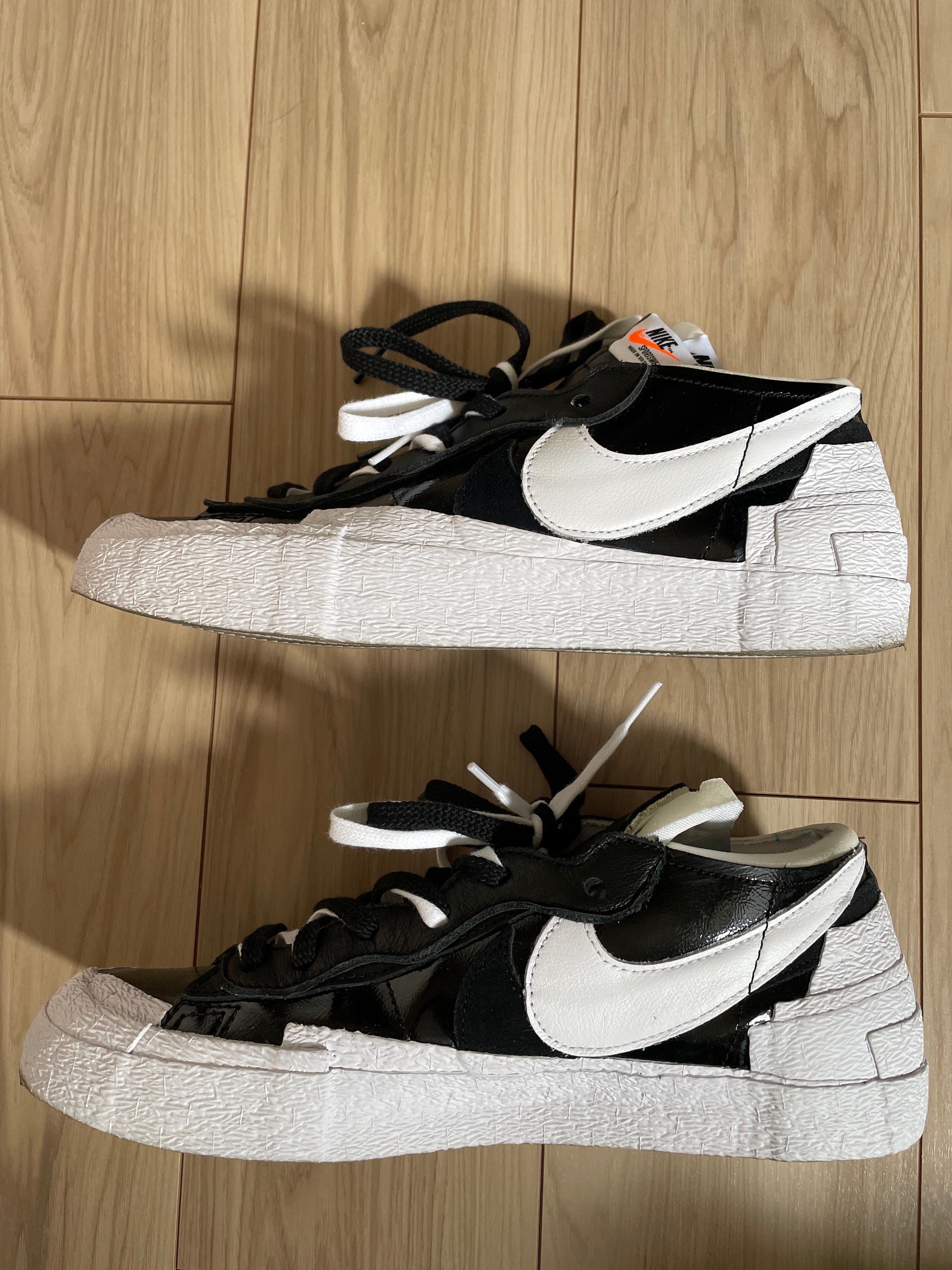 sacai × Nike Blazer Low "Black Patent Leather"