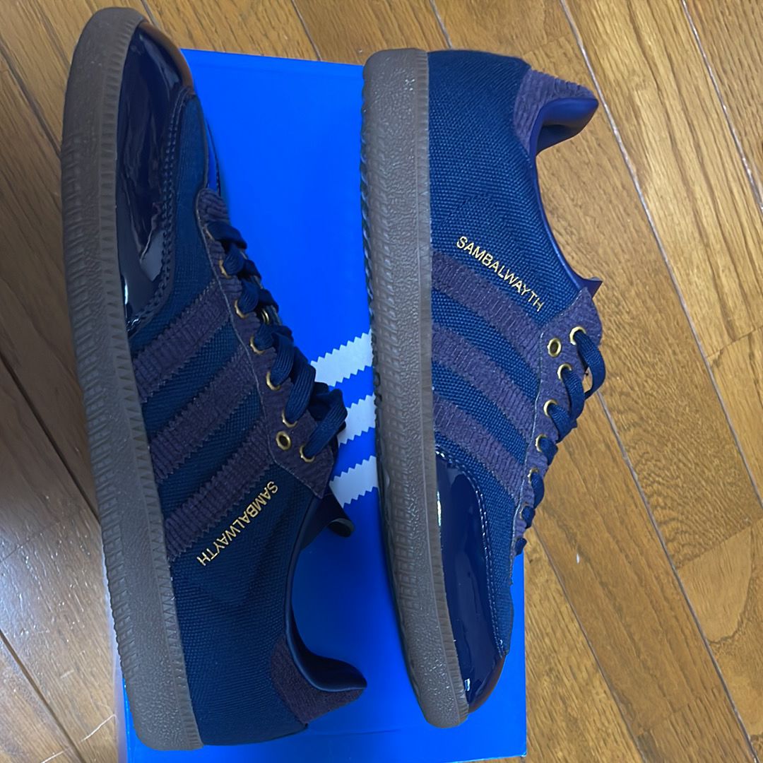 Alwayth × adidas Samba OG "College Navy/Aurora Black/Matte Gold"