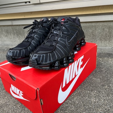 Nike Shox TL "Black/Metallic Hematite/Max Orange/Black"