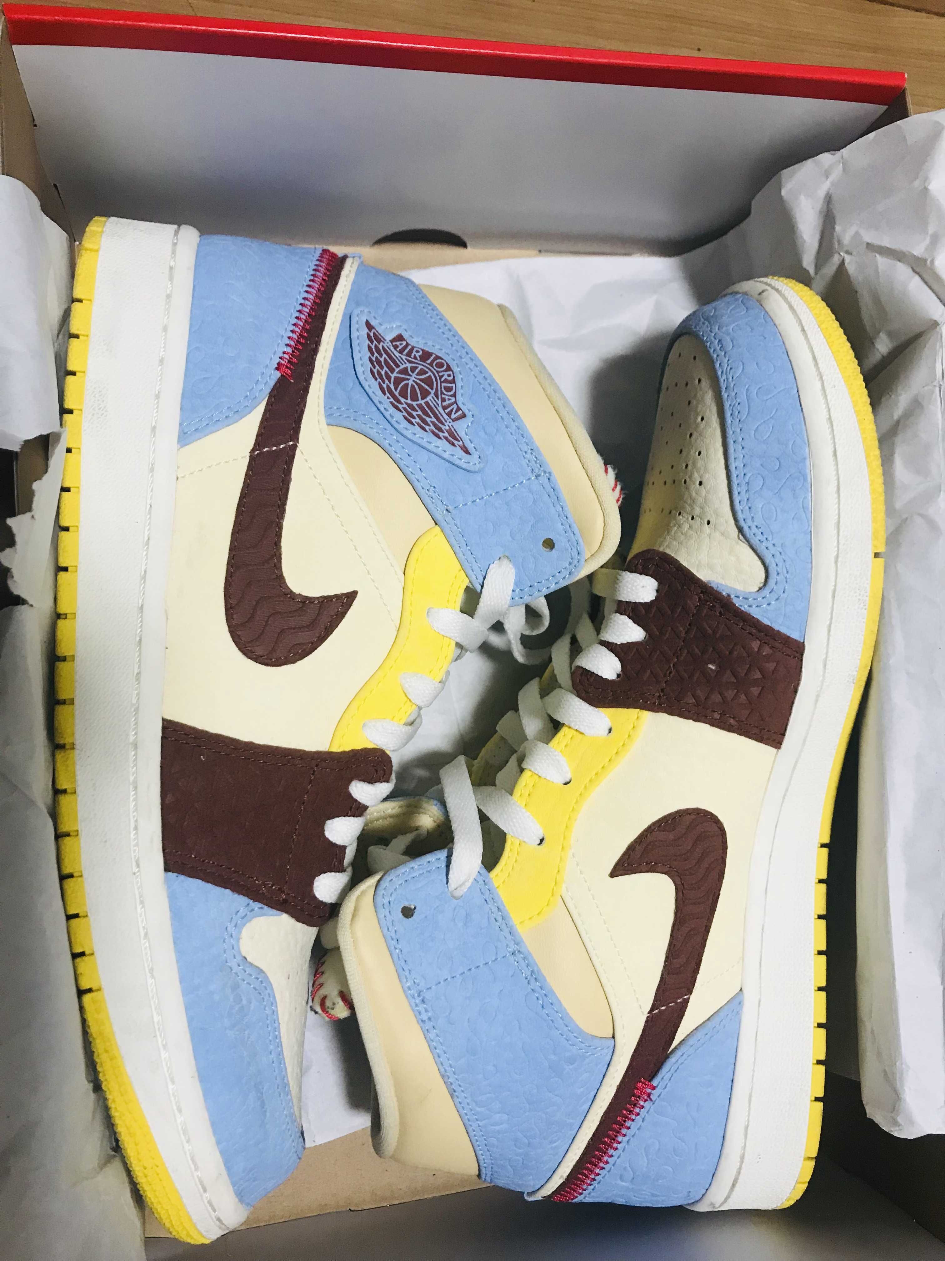 MAISON CHATEAU ROUGE × NIKE AIR JORDAN 1 MID SE "WHITE/LIGHT BLUE"