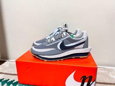 CLOT × Sacai × Nike LD Waffle "Grey Obsidian/Cool Grey"