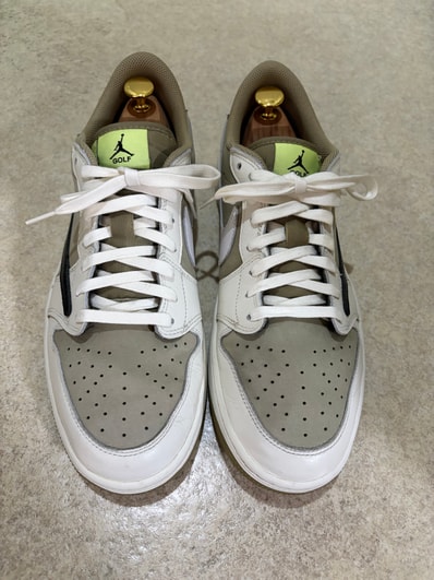 Travis Scott × Nike Air Jordan 1 Low Golf NRG "Neutral Olive"