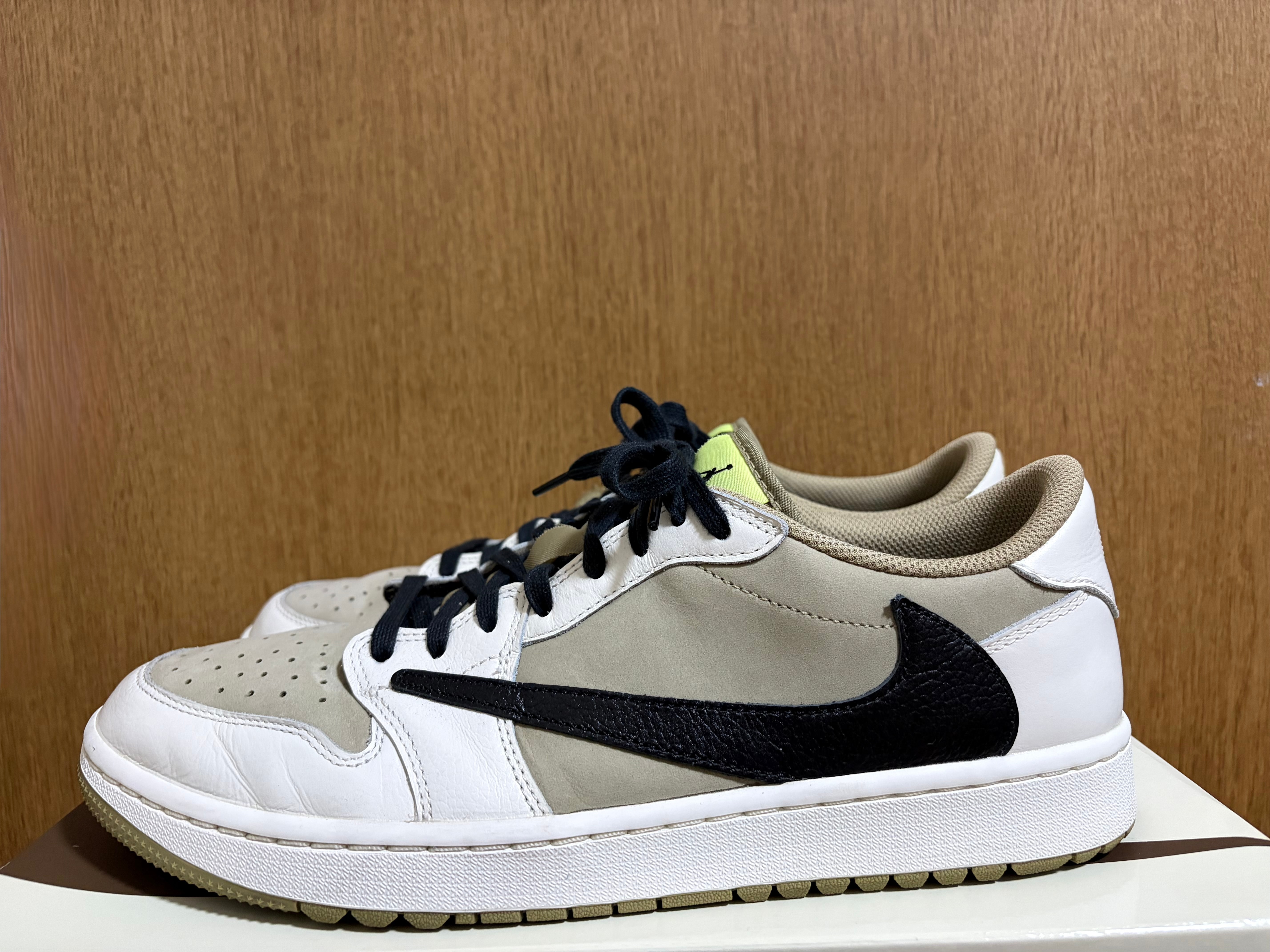 Travis Scott × Nike Air Jordan 1 Low Golf NRG "Neutral Olive"