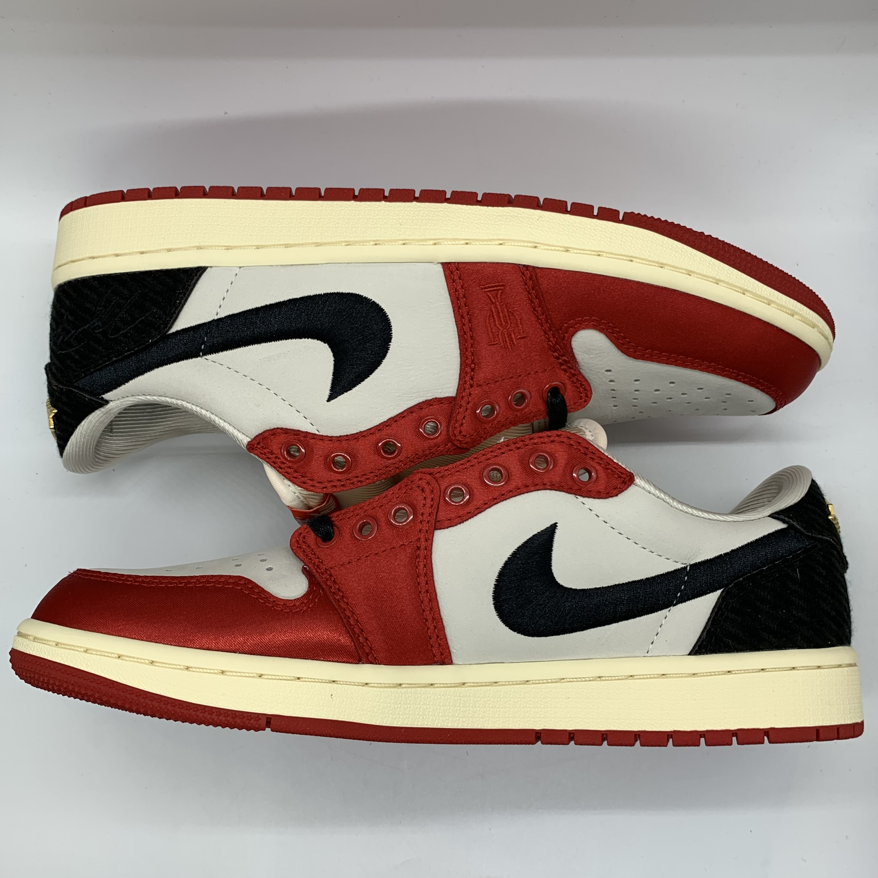 Trophy Room × Nike Air Jordan 1 Low OG "Sail and Varsity Red"
