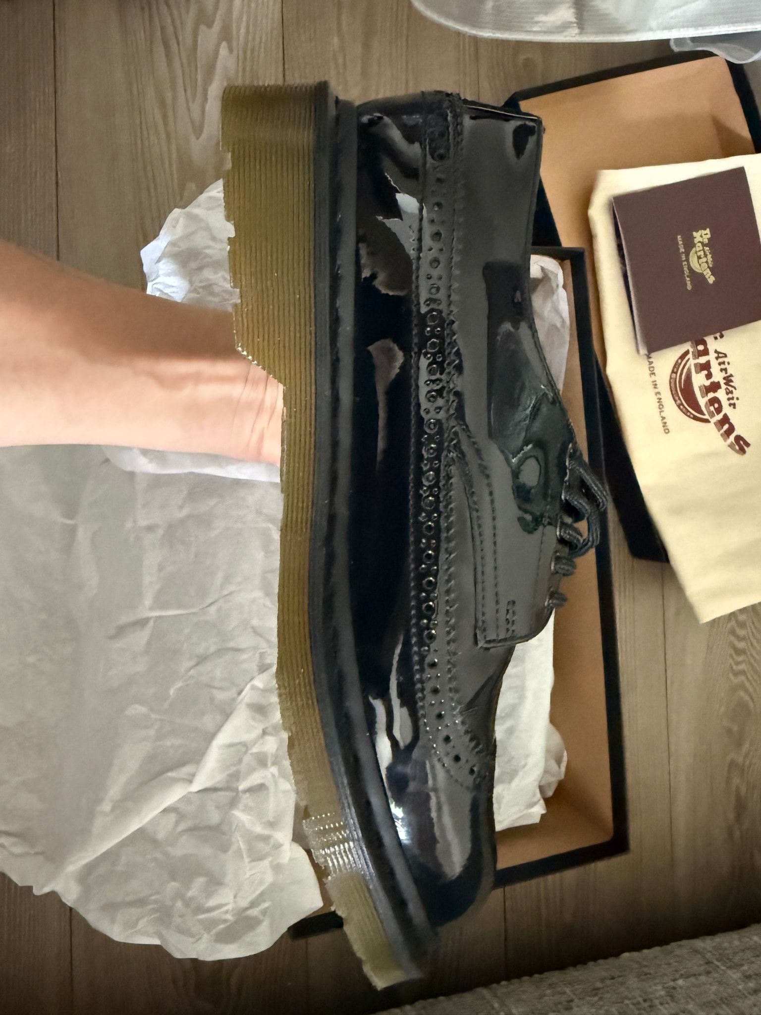 fragment design × Dr.Martens Hollingborn Brogue "Black"
