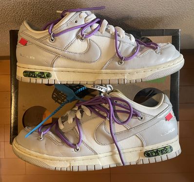 Off-White × Nike Dunk Low "Sail/Neutral Gray"