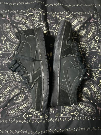Travis Scott × Nike Air Jordan 1 Low OG SP "Black Phantom"