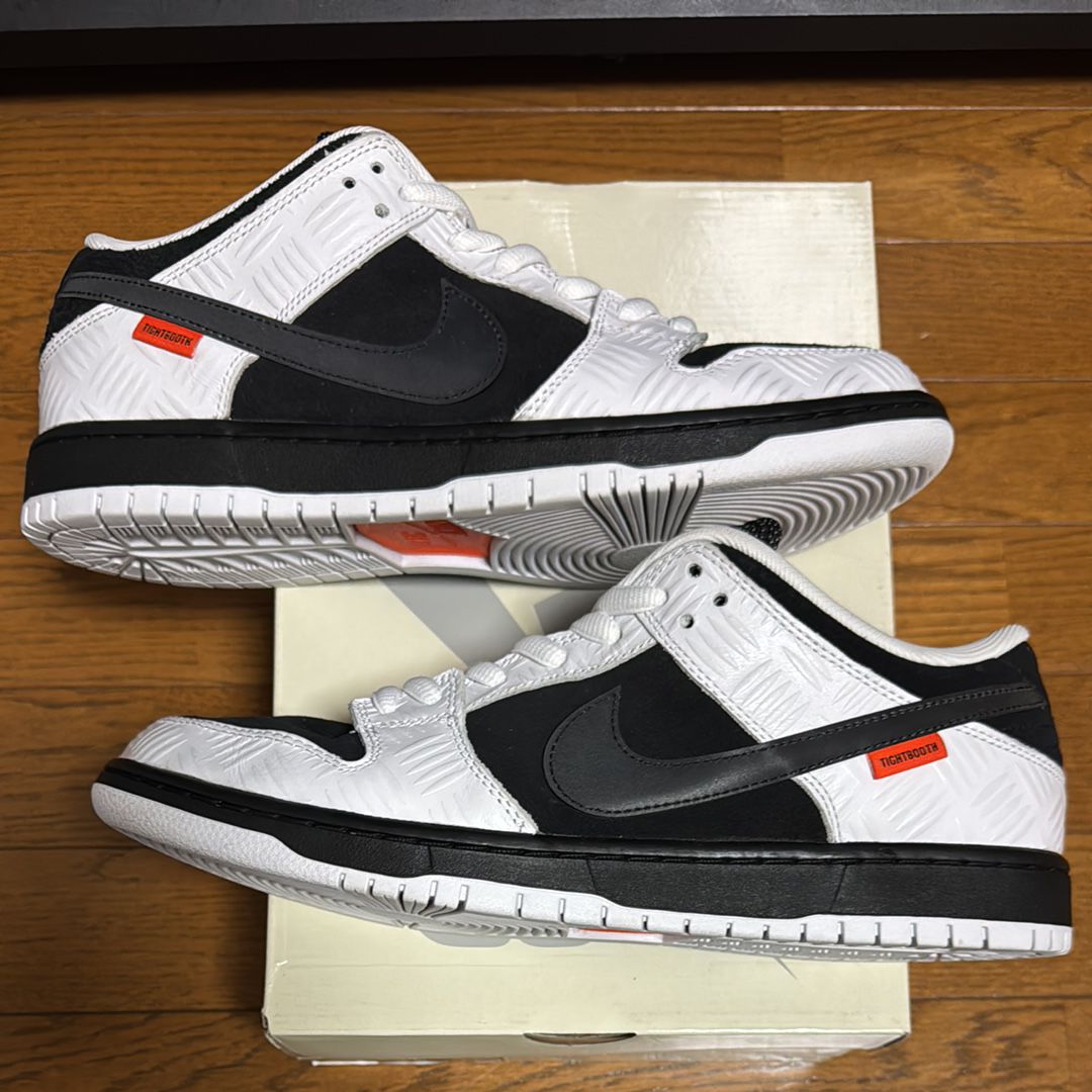 TIGHTBOOTH × Nike SB Dunk Low Pro QS "Black and White"