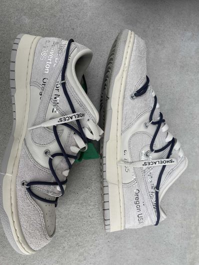 Off-White × Nike Dunk Low "Sail/Neutral Grey/Gridiron"