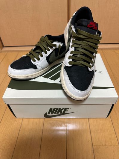 Travis Scott × Nike Women's Air Jordan 1 Low OG "Medium Olive"
