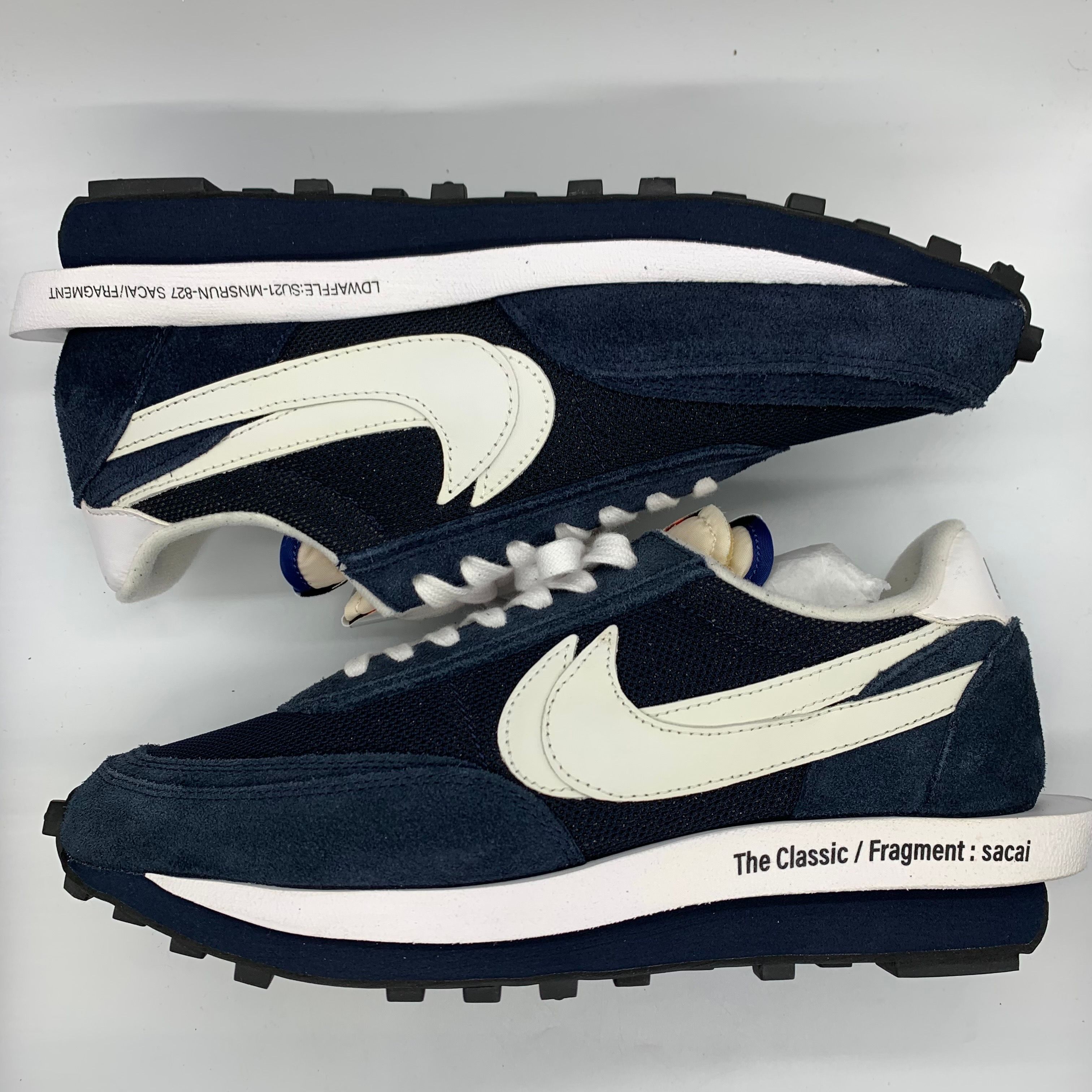 Fragment × sacai × Nike LD Waffle "Blackended Blue"