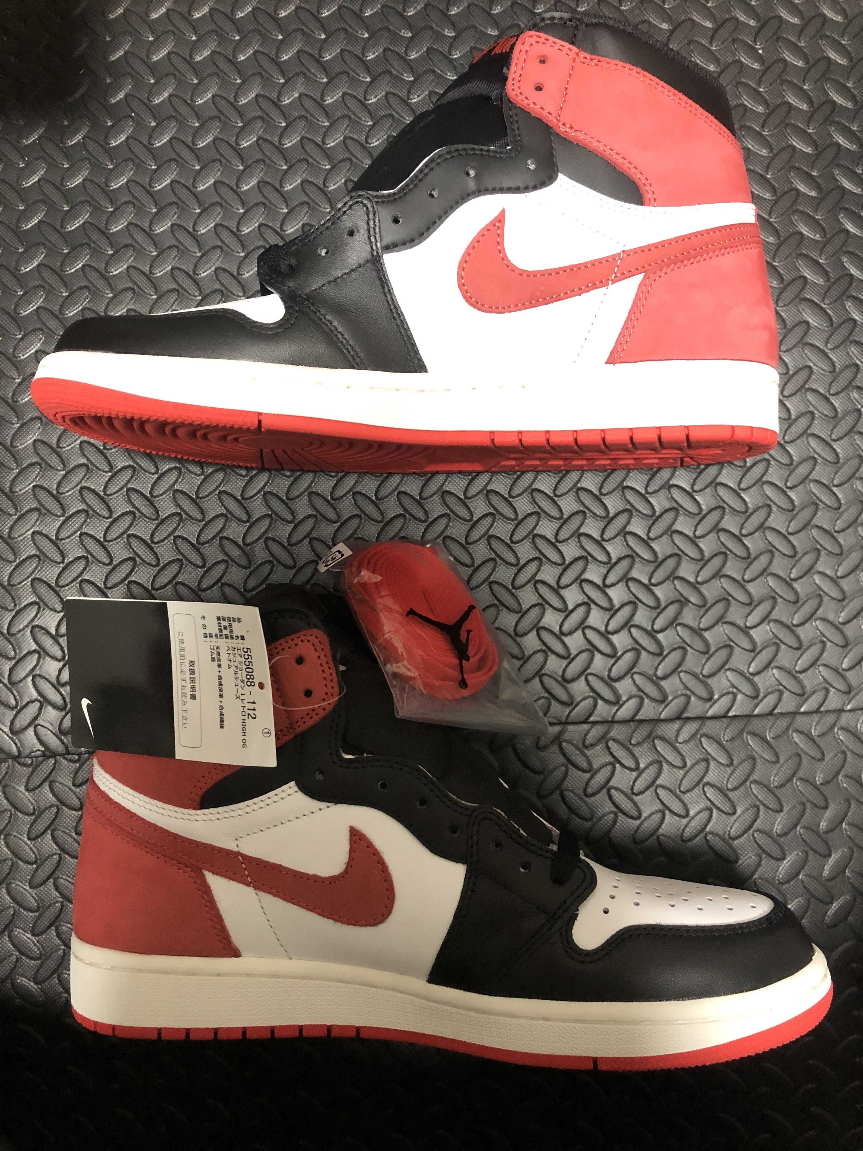 NIKE AIR JORDAN 1 RETRO HIGH "TRACK RED"