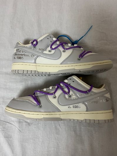 Off-White × Nike Dunk Low "Sail/Neutral Gray"