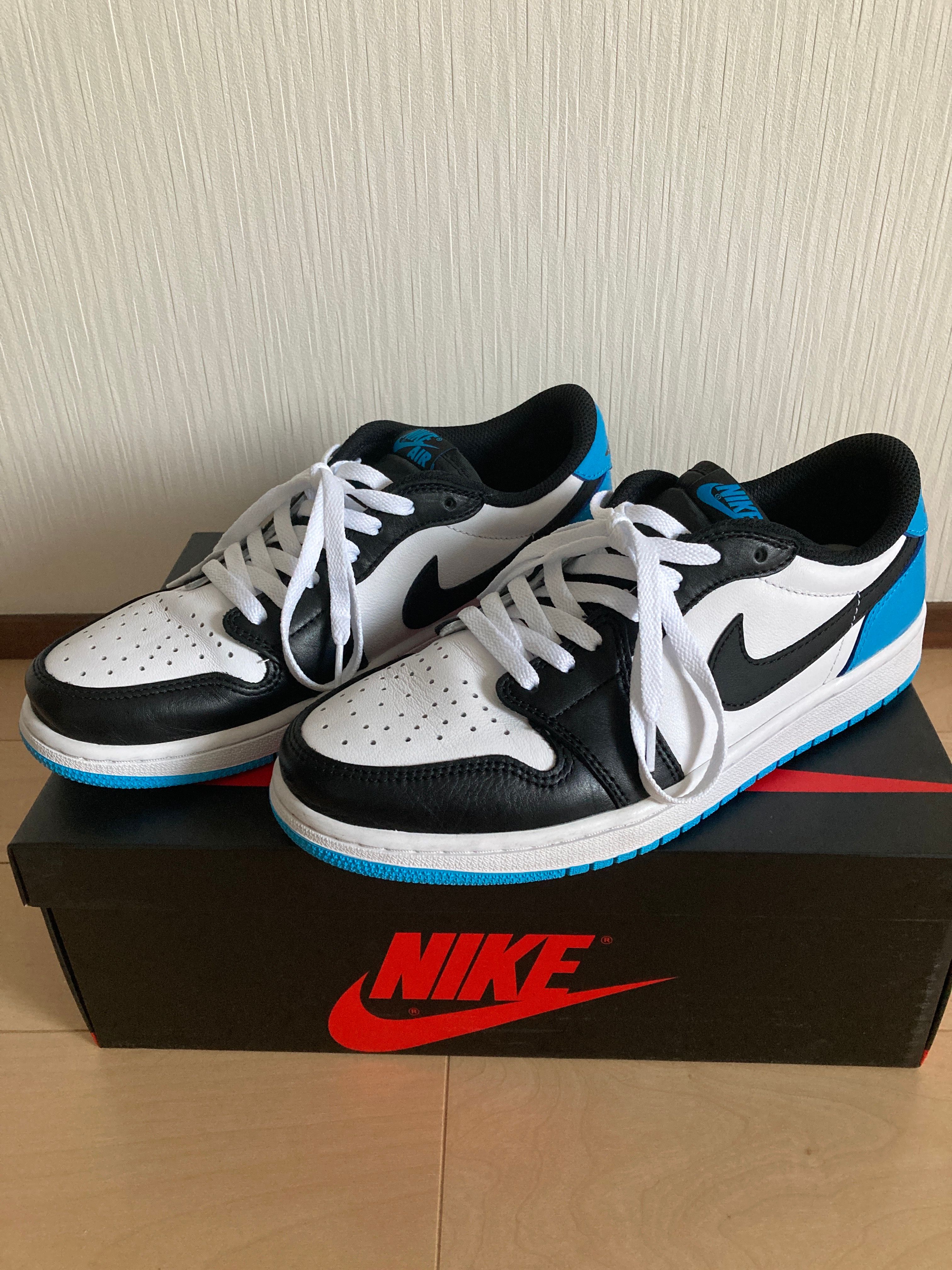 Nike Air Jordan 1 Low OG "Black and Dark Powder Blue/UNC"